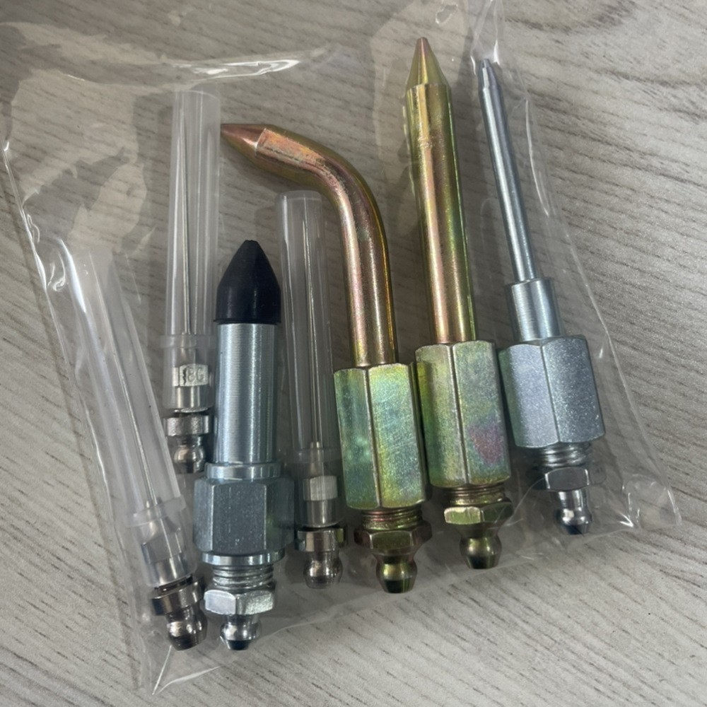 Grease Applicator Needle Kit 7pcs Copper Build Lightweight Portable 160g
