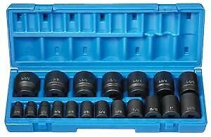 Grey Pneumatic 1719 1/2″ Drive 19 Piece 12 Point Standard Length Fractional Set