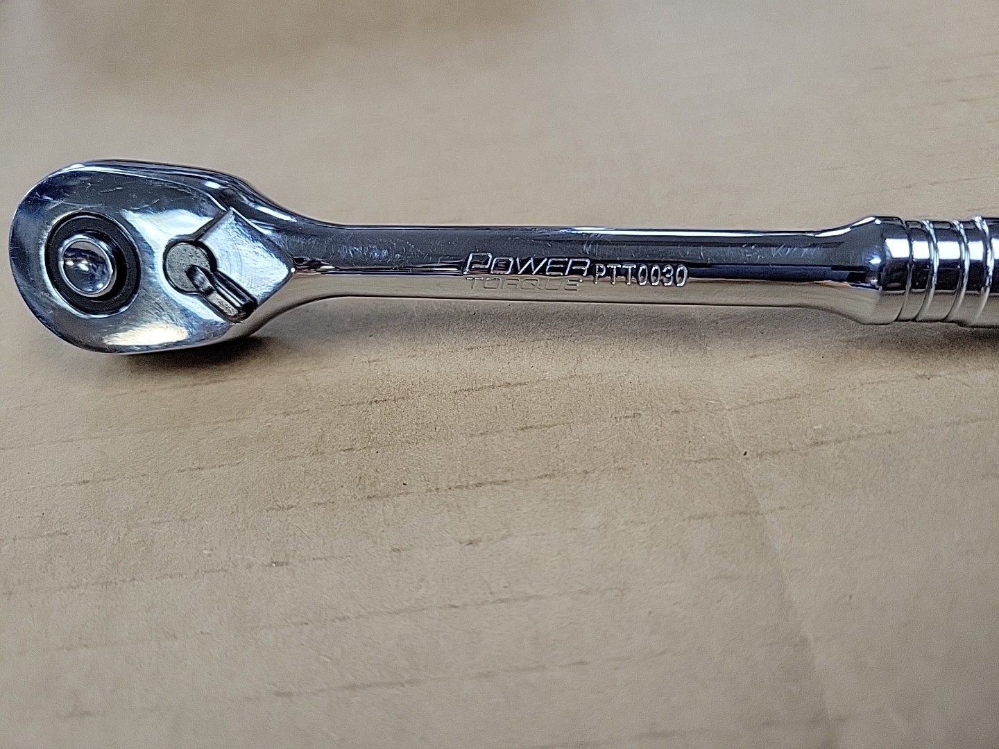Power Torque PTT0030 3/8″ Drive Quick Release Chrome Ratchet Wrench