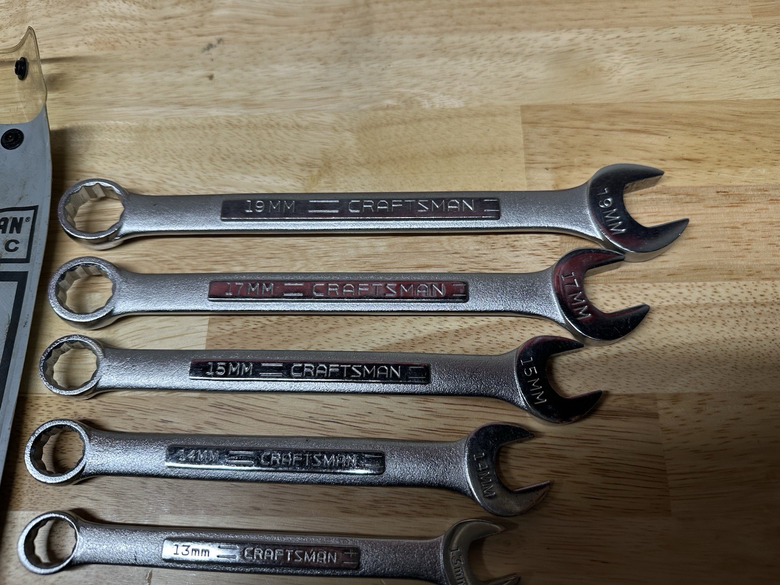 Craftsman USA 8-19mm Metric Wrench Set 4291 9 Piece Missing 6mm