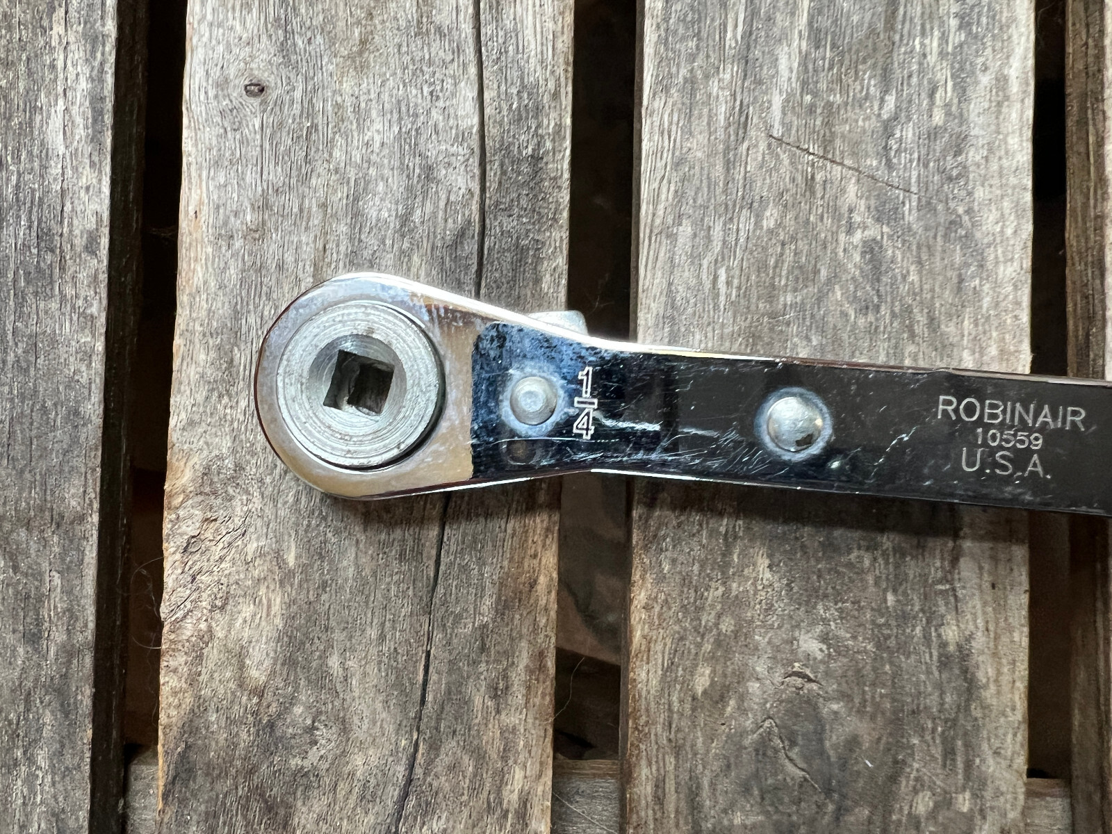 Robinair 10559 Ratchet Wrench 3/16 & 1/4 pt & 9/16 & 1/2 6 pt Made by Langline