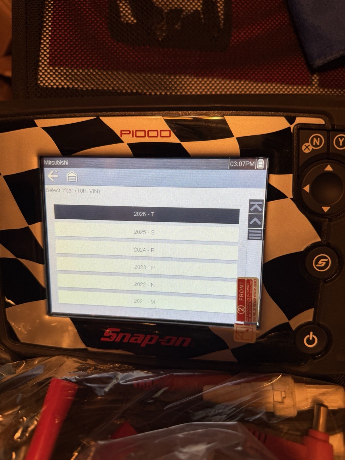 2026 SnapOn P1000 26.2 Motorcycle & Car Scanner Kit W/ Adapters EESC334 Snap On