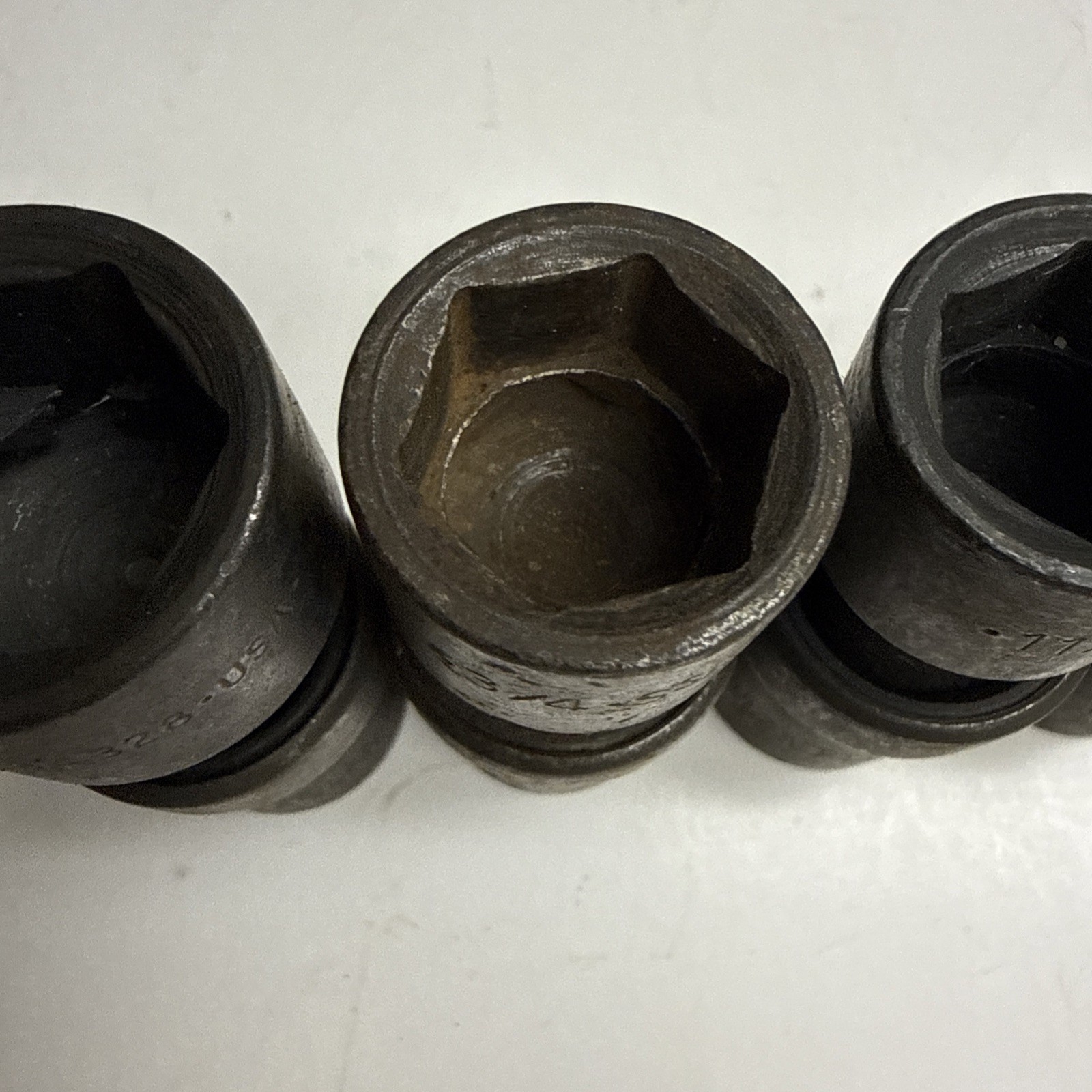 SK 4pc 1/4″ Dr 6pt SAE Swivel Impact Socket Set 1/2, 11/16, 3/4, 7/8