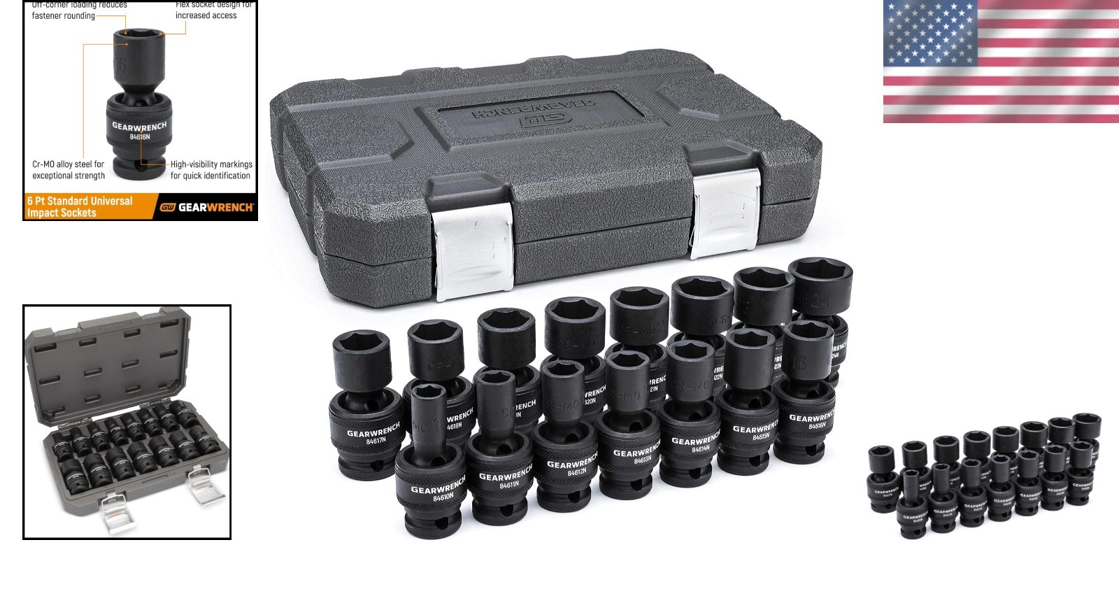 Professional Grade Metric Impact Sockets