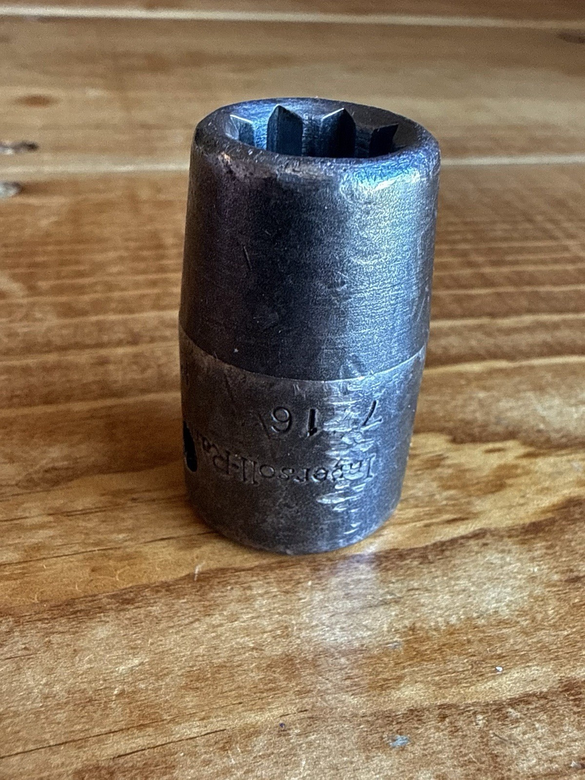 Vintage Ingersoll Rand 1/2” Drive 7/16” 8 Point Impact Socket R414