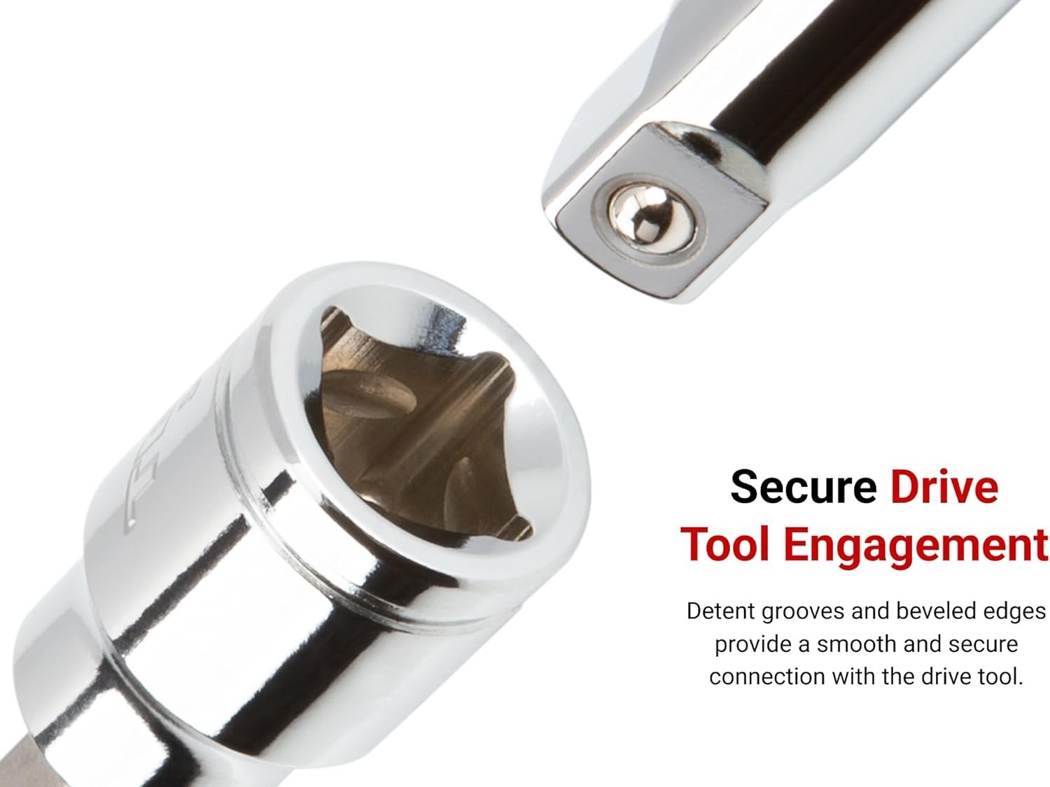 1/2 Inch Drive Hex Bit Socket – Polished Chrome, S2 Steel Built-in Durability