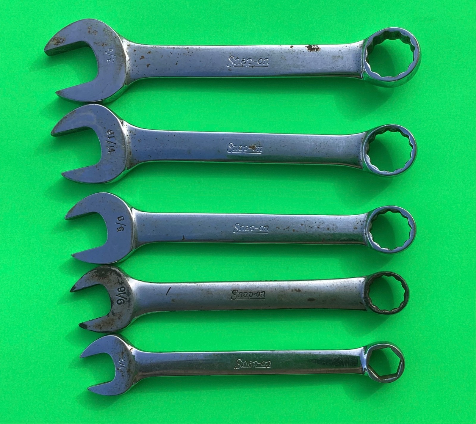 Set Of 5 Snap On wrenches OXA160, OEX180, OEX200, OEX220, OEX240