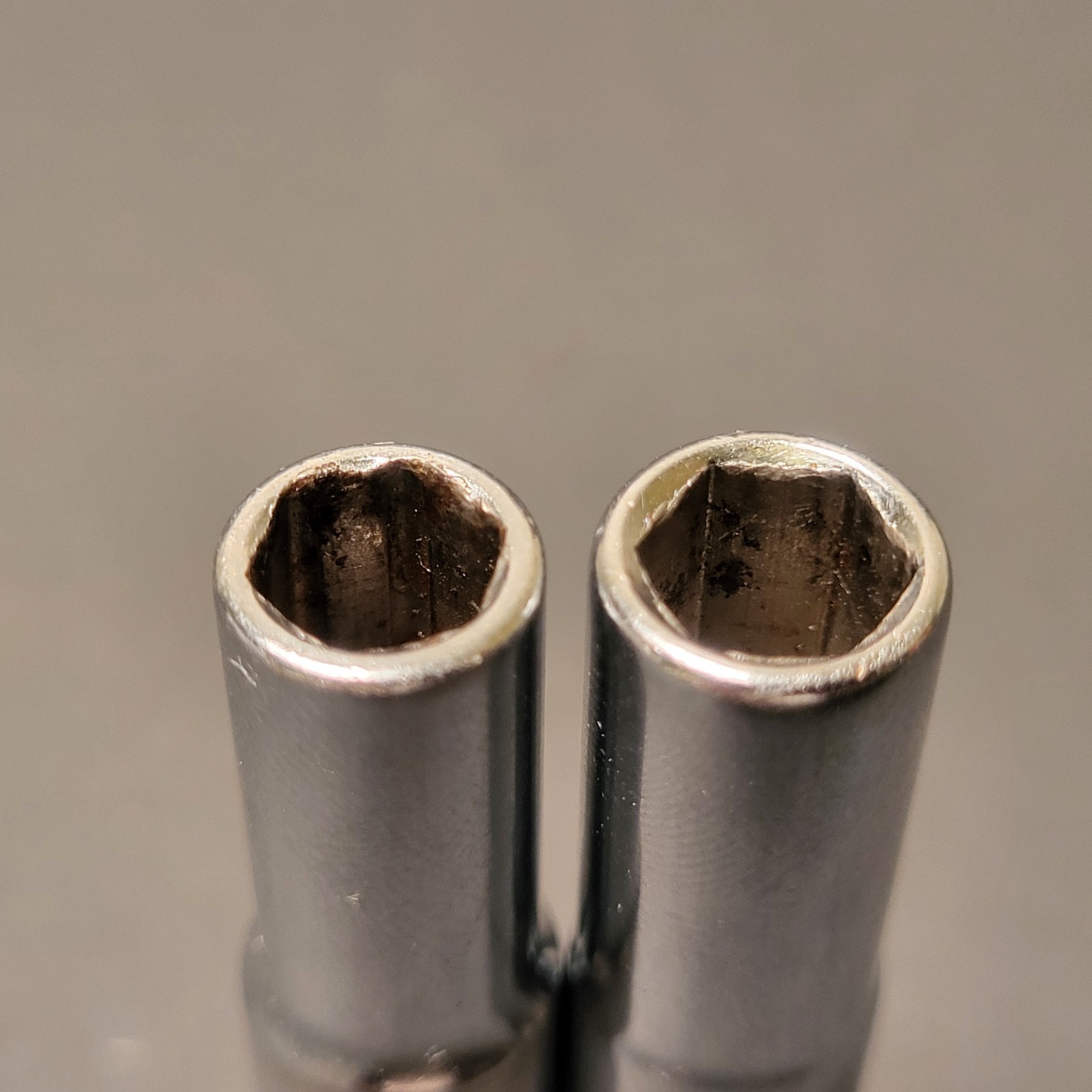 Husky USA 2 piece deep sockets 1/4” drive 6 point 9/32” & 1/4” 20109 20108