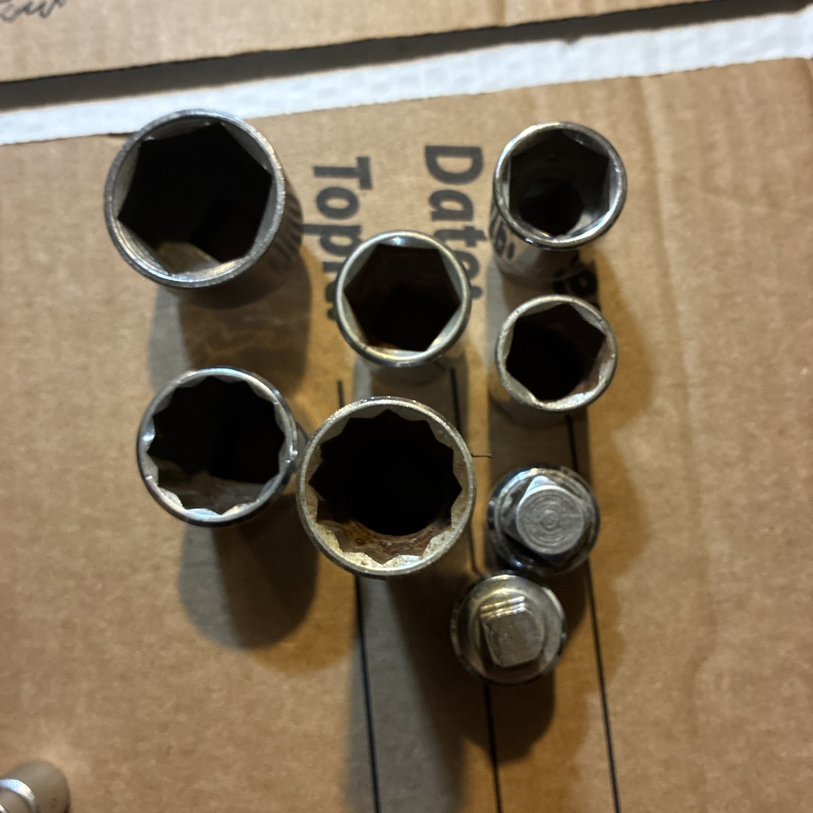 Lot of 24 Mac Tools 1/4”, 3/8”, 1/2” 6 Point Shallow/Deep Regular/Impact Sockets