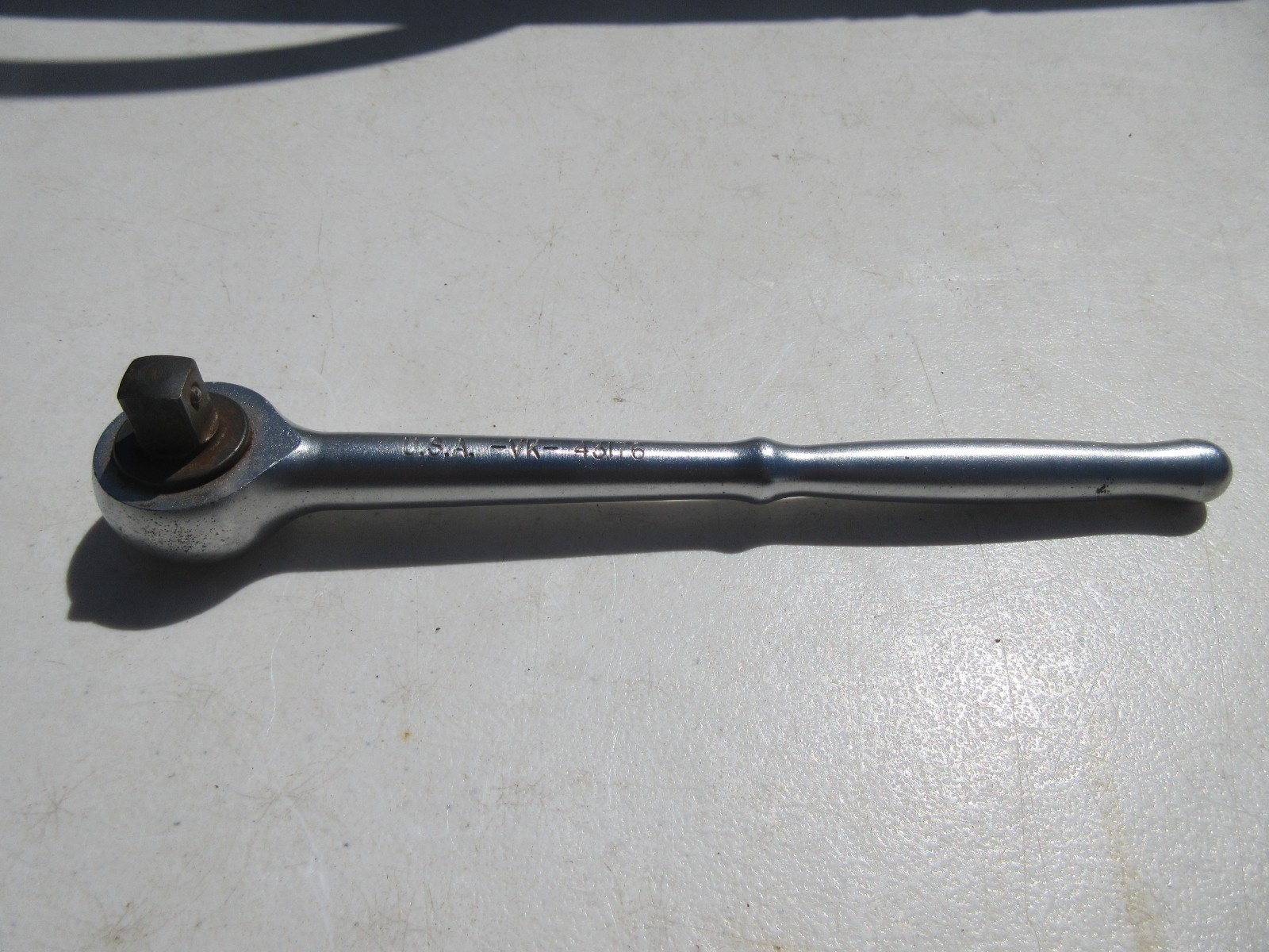 Vintage Craftsman -VK- 43176 1/2″ Drive Ratchet Round Head USA