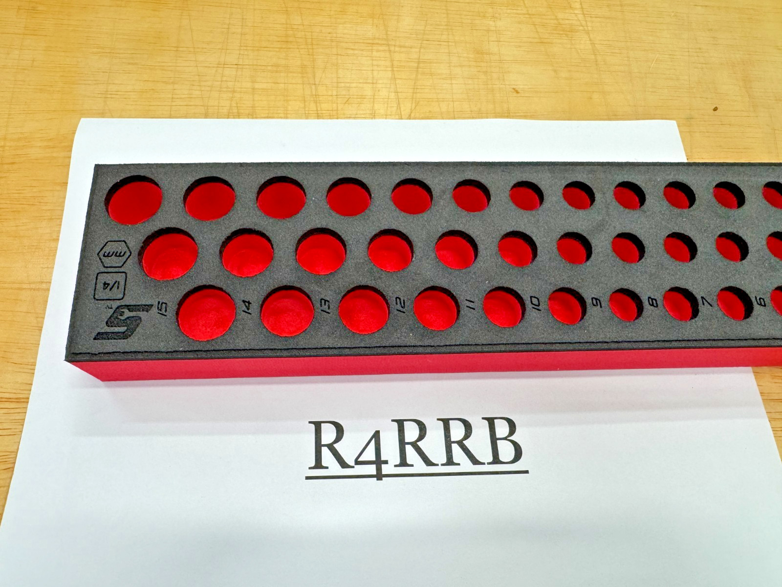 Snap-on Tools RED FOAM ORGANIZER 42pc 1/4″ Drive Metric Socket Set FMS001BR