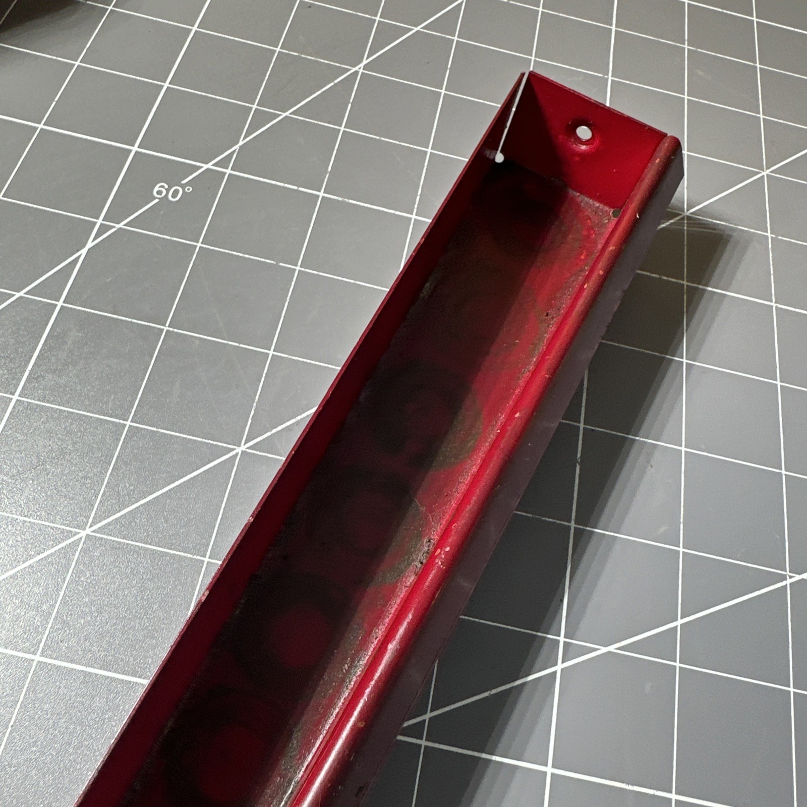 Vintage Snap-on KRA159 Metal Mid Socket Tray – Rare Royal Maroon 11.5”