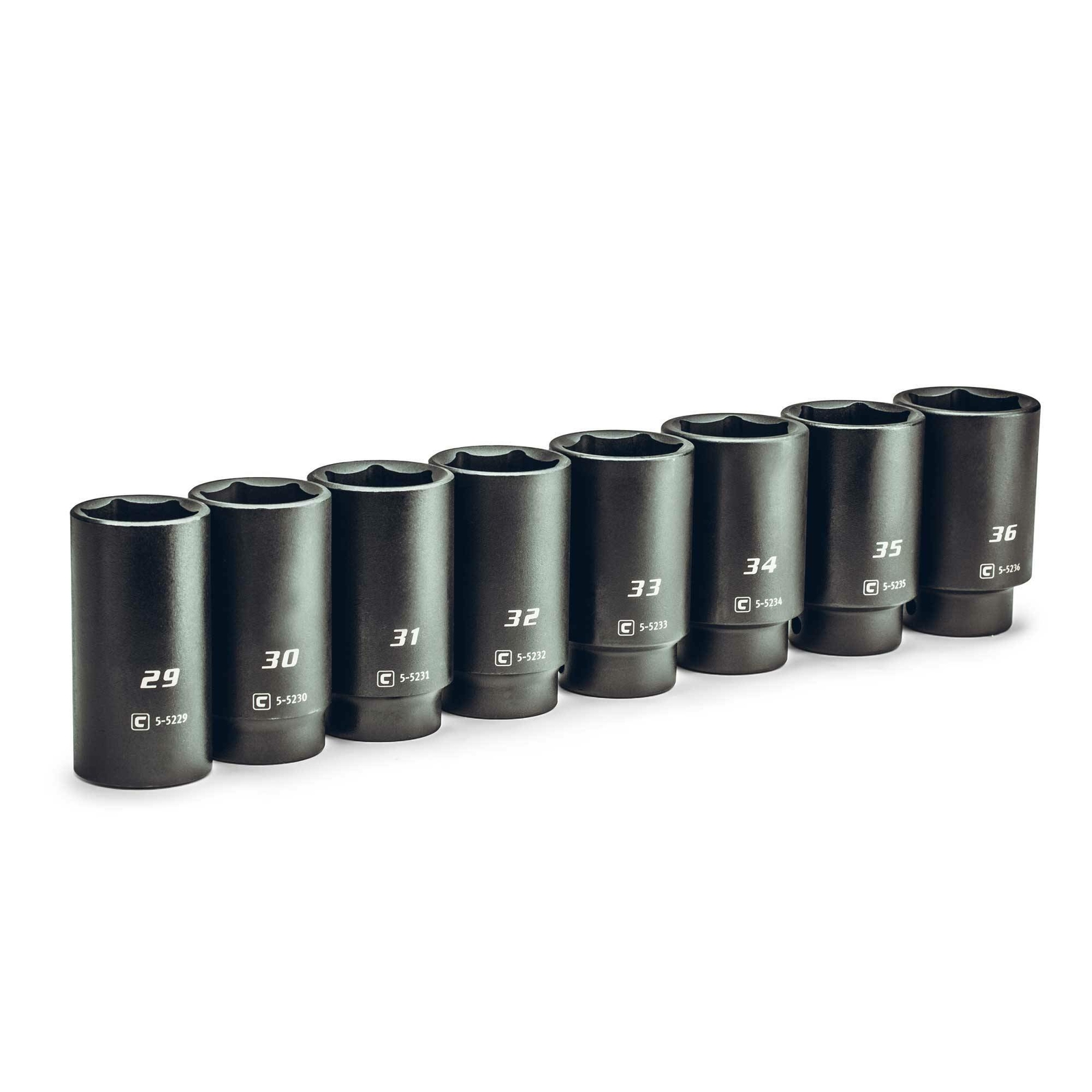 Capri Tools 1/2 in. Drive Jumbo Deep Impact Socket Set, 29 to 36 mm, 8-Piece
