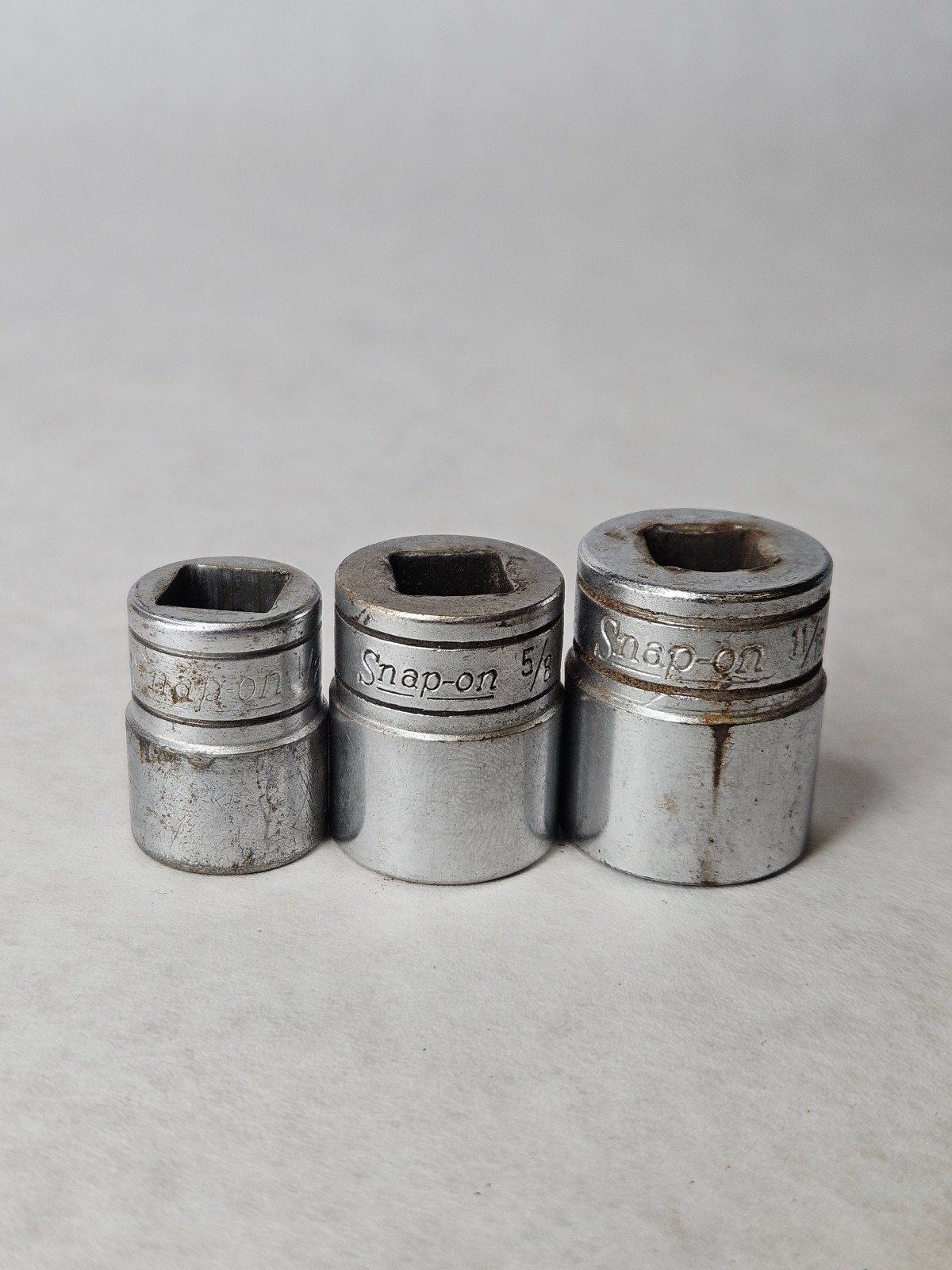 Snap-On F161 F201 F221 3/8″ Drive 12Pt SAE 1/2″ 5/8″ 11/16″ Sockets