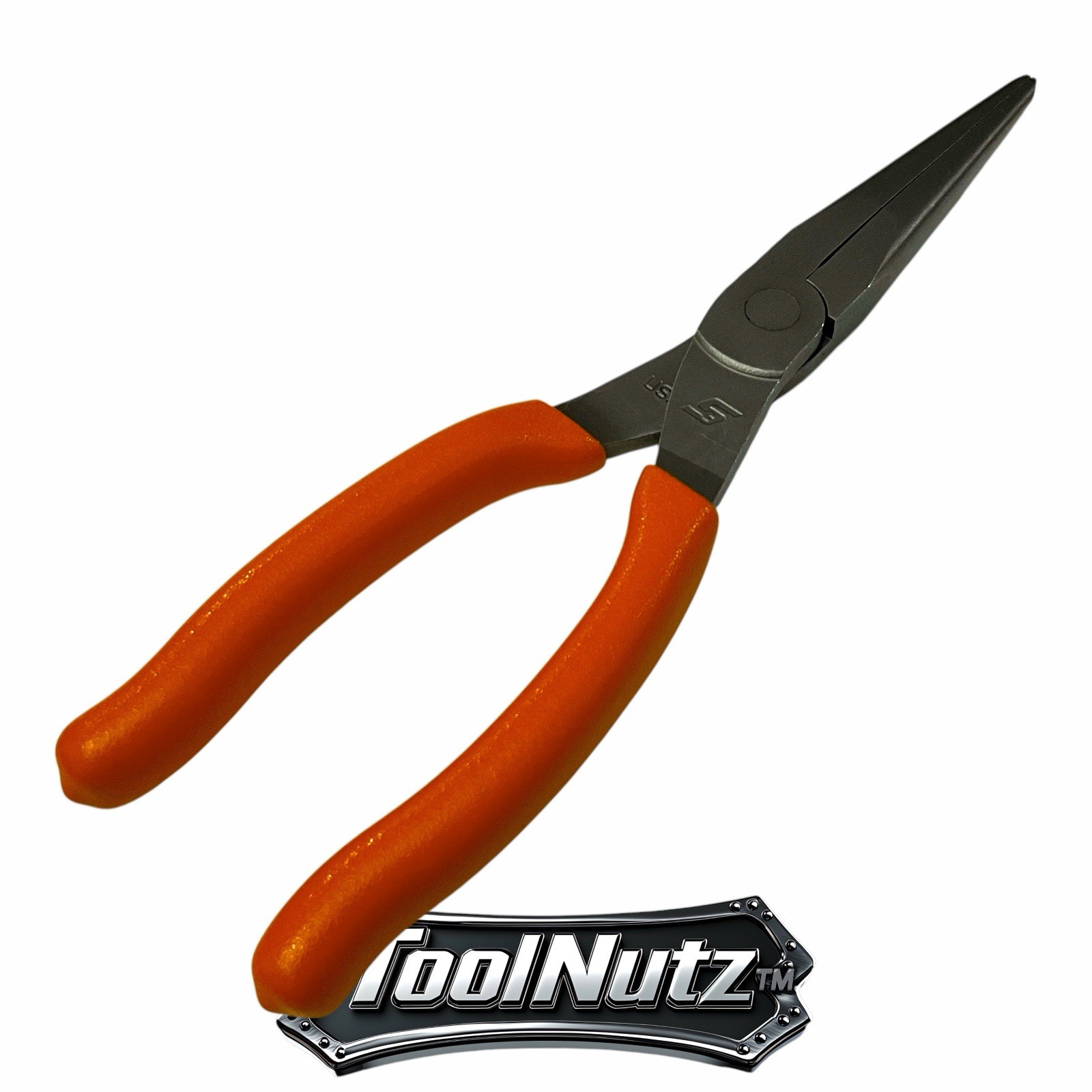 Snap-on Tools NEW 97ACFO 9in ORANGE Soft Grip Rounded Jaw Needle Nose Pliers USA