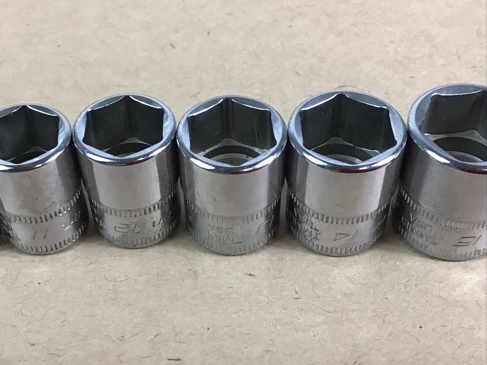 Snap on Tools 1/4 Drive Metric 6 Point Shallow Socket Set 4mm to 16mm 14 Pc TMM