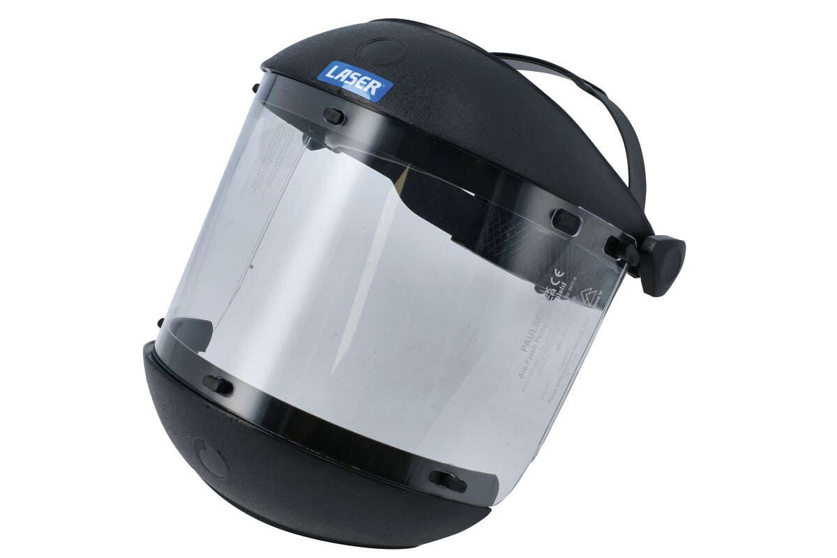 Laser Tools 8660 Protective Arc Flash Face Shield c/w Chin Guard – 1000V rated
