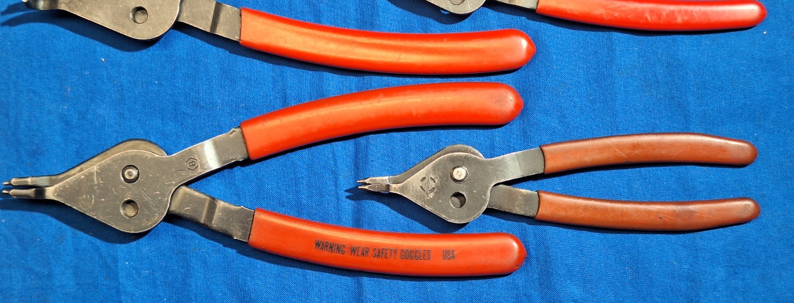 Blue Point 4 piece convertible snap ring plier set PR-12A, PR-349A, PR-34A, PR12