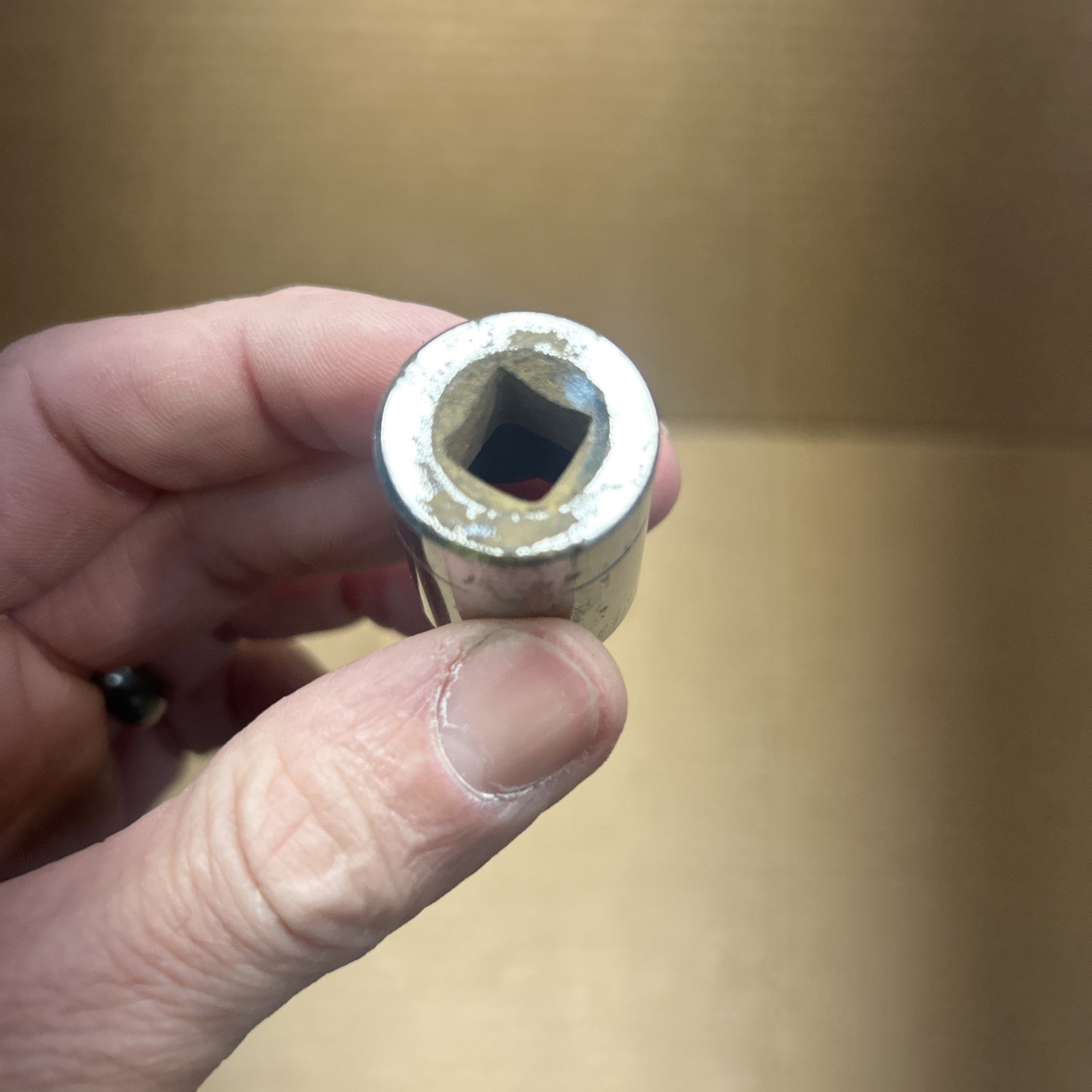 Craftsman 17mm 12 Point Shallow Chrome Socket 3/8″ Drive EE 44307 USA