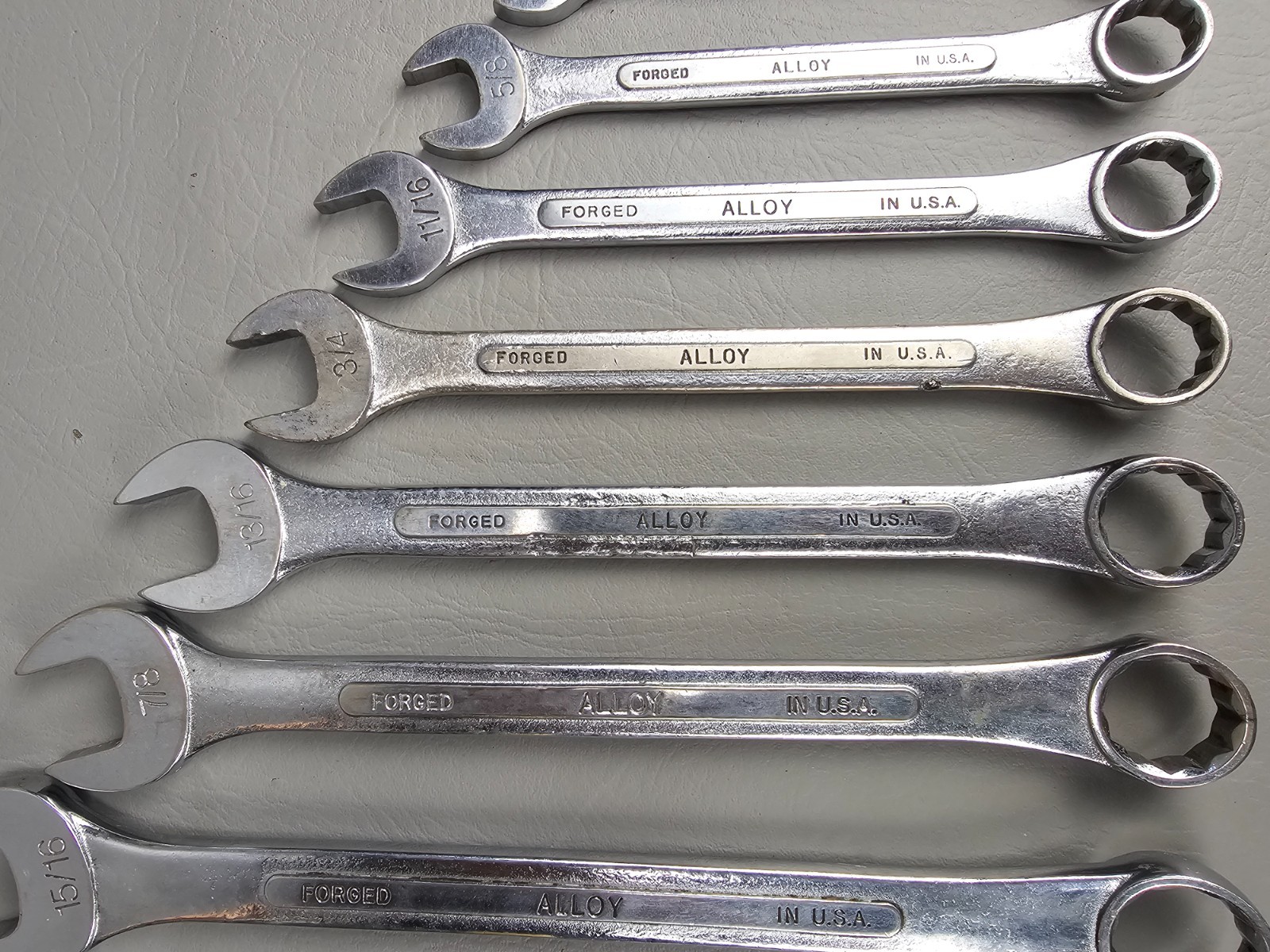S-K 11 PIECE WRENCH SET 9/16 5/8 11/16 3/4 13/16 7/8 15/16 1″1-1/16 1-1/8 1-1/4