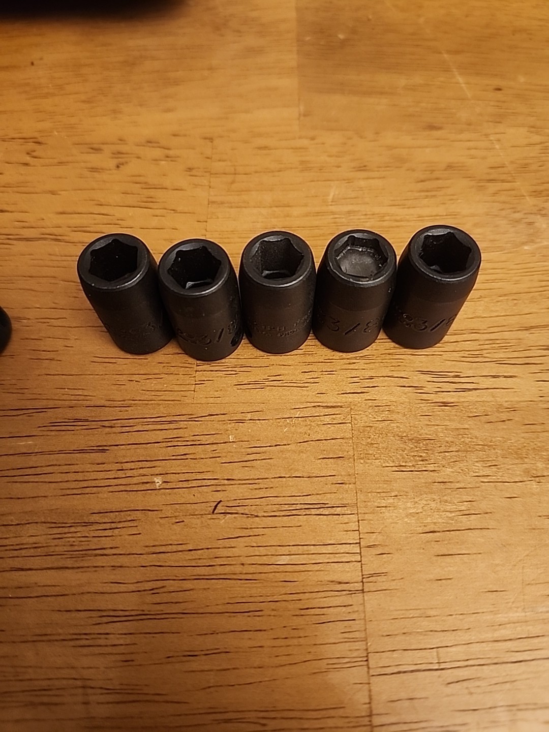 LOT OF 5 PROTO AND 2 GP 3/8″ 6 POINT 3/8″ DRIVE SOCKETS IMPACT