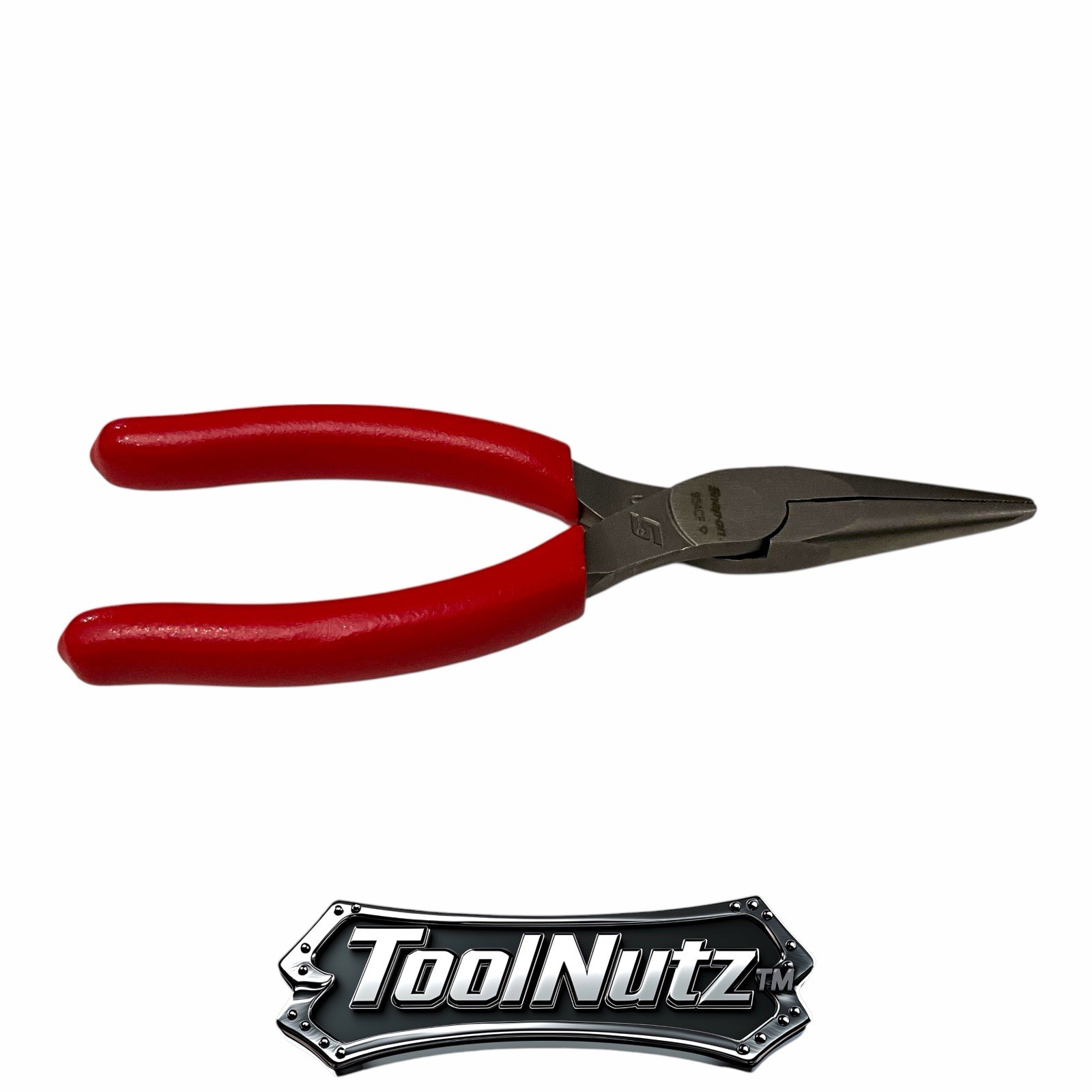 Snap-on Tools NEW 95ACF 6″in. RED Soft Grip Rounded Jaw Needle Nose Pliers USA
