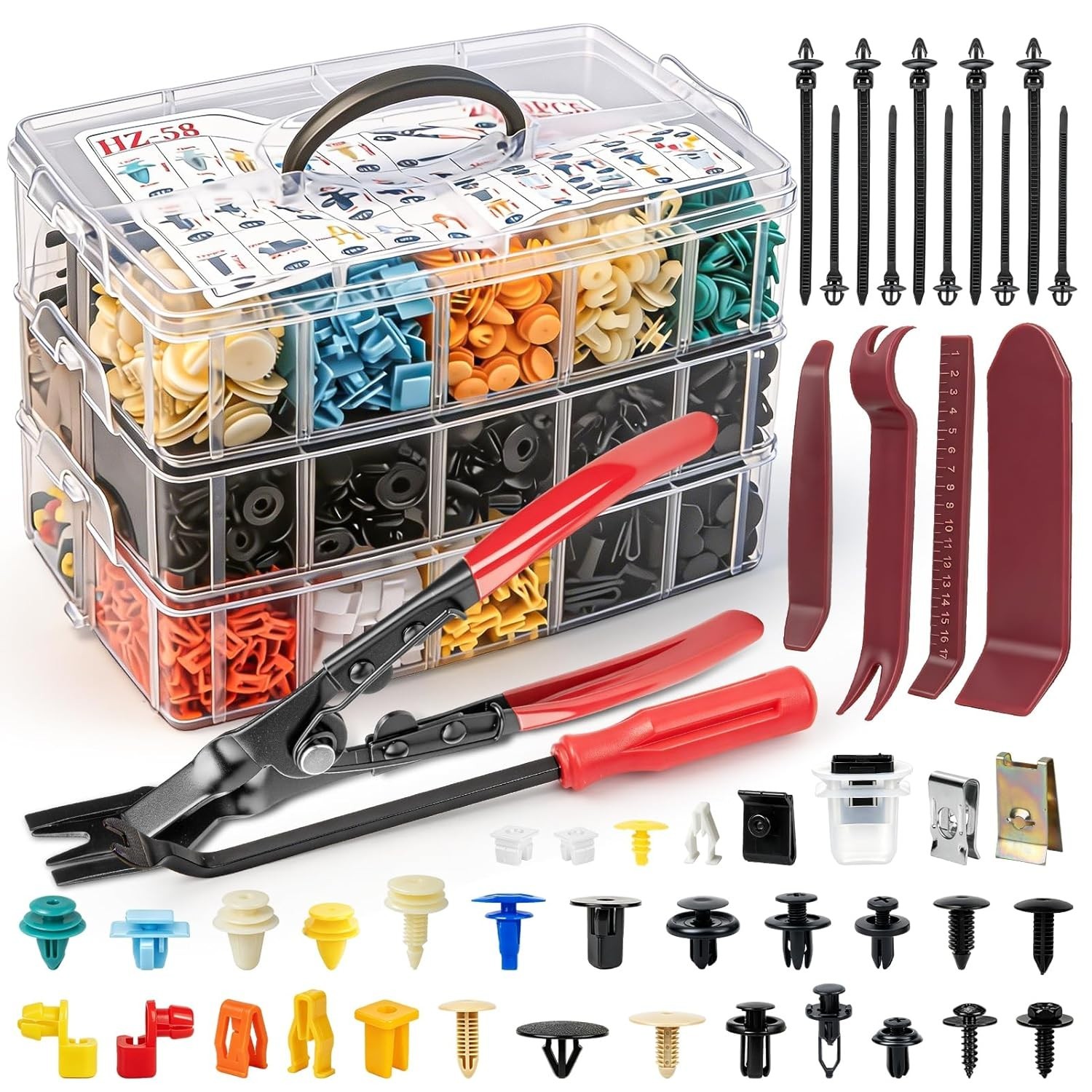 2080PCS Automotive Retainer Clips & Trim Removal Tools