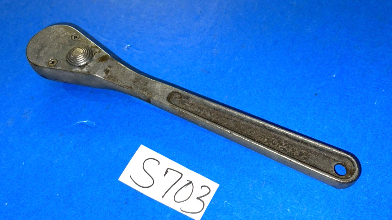 HERBRAND TOOLS VINTAGE 1/2 DRIVE RATCHET S-10 SLIDE SHIFT REVERSIBLE