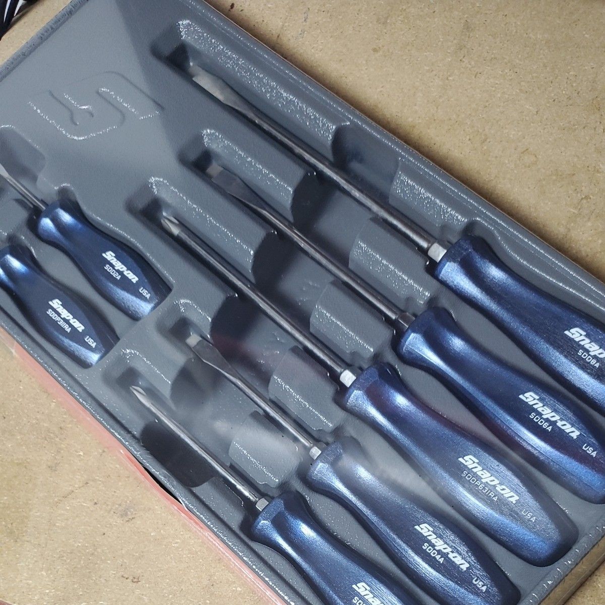 Snap-on 7-piece screwdriver set SDDX70AMB NEW Metallic blue