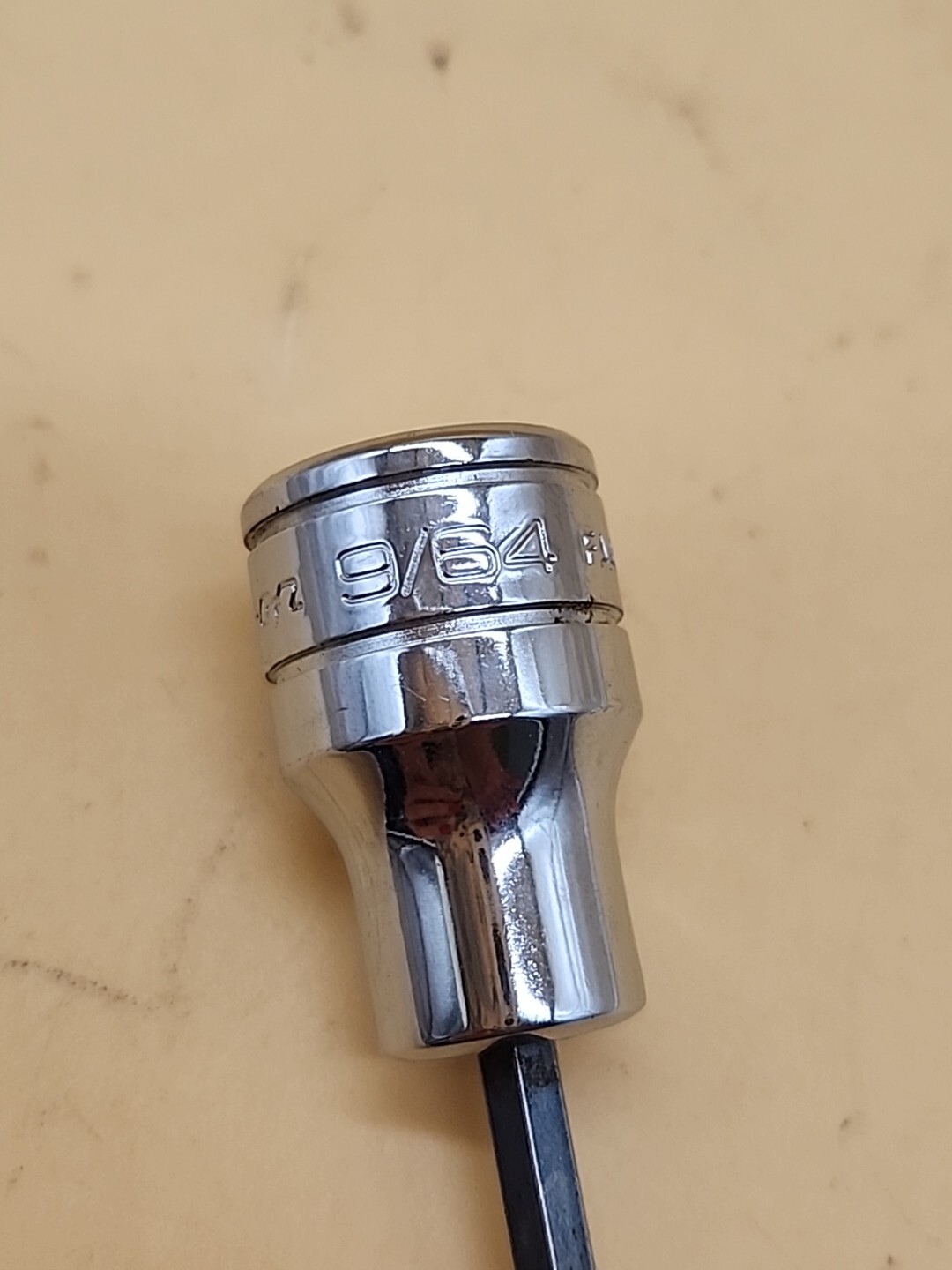 Snap-On Tools 3/8″ Drive 9/64″ SAE Hex Bit Chrome Socket FA4.5E USA