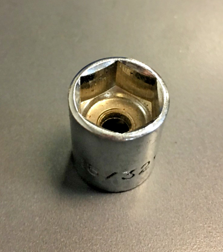 15/32″ SOCKET, 6 POINT, 1/4 DRIVE, CHROME FINISH, TAIWAN