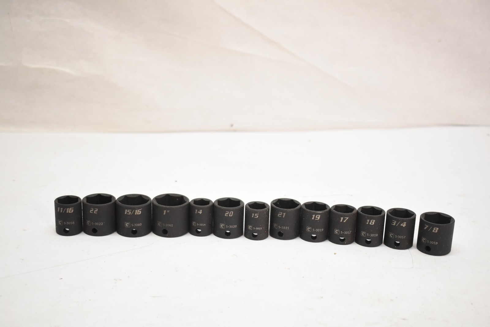 Capri 13pc 1/2in Drive 6-Point Impact Socket Set Metric 14-22mm SAE 11/16-1in