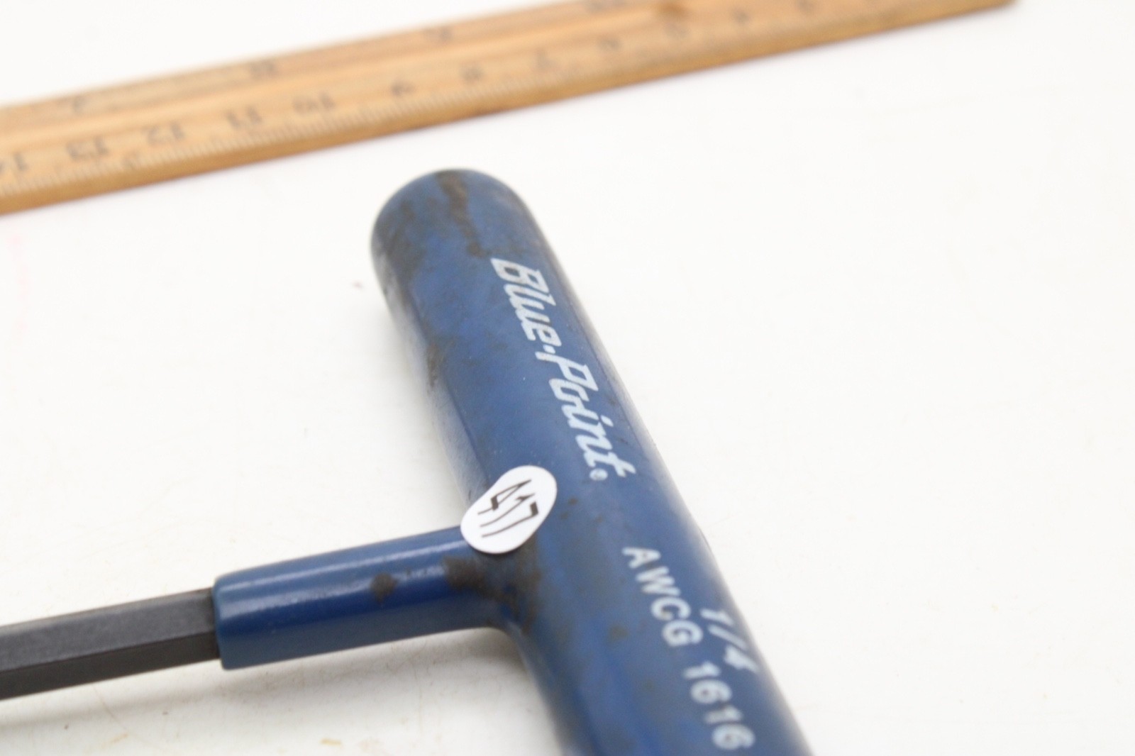 Blue-Point AWCG1616 1/4″ 6 Point Blue Rubber Handle Hex Allen Key T Handle USA