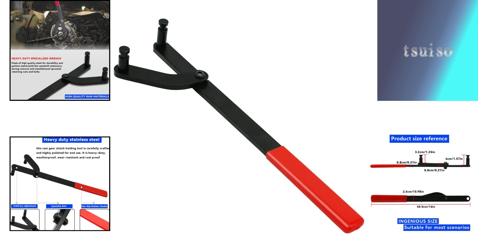 Universal Camshaft Pulley Holder – High-Quality Steel for Reliable Performance
