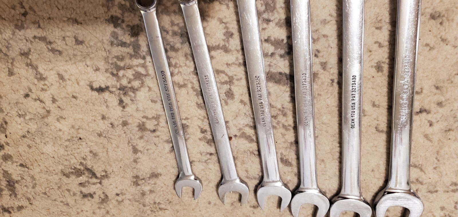 Snap On Oexm 6 Pieces Metric Wrenches 19-17-15-14-13-11