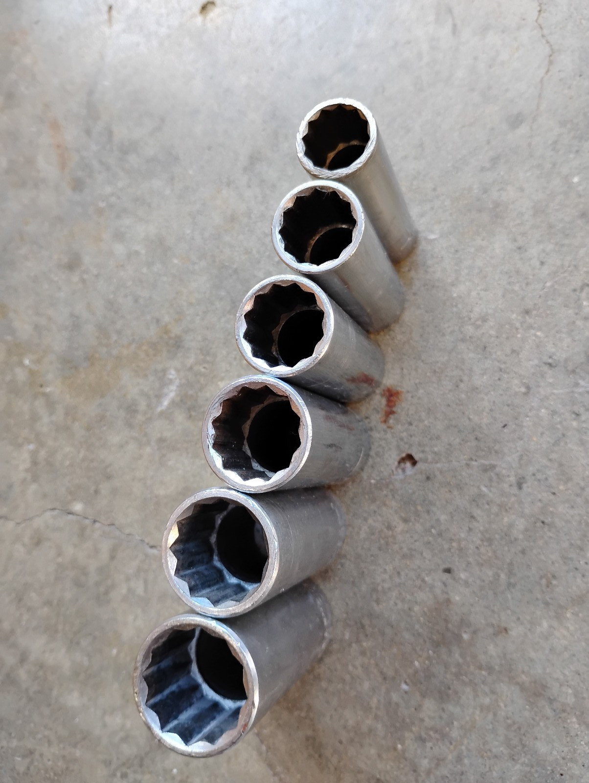 Craftsman 6pc Deep SAE Sockets 3/8″ Dr 12pt 3/4″ – 1/2″ USA
