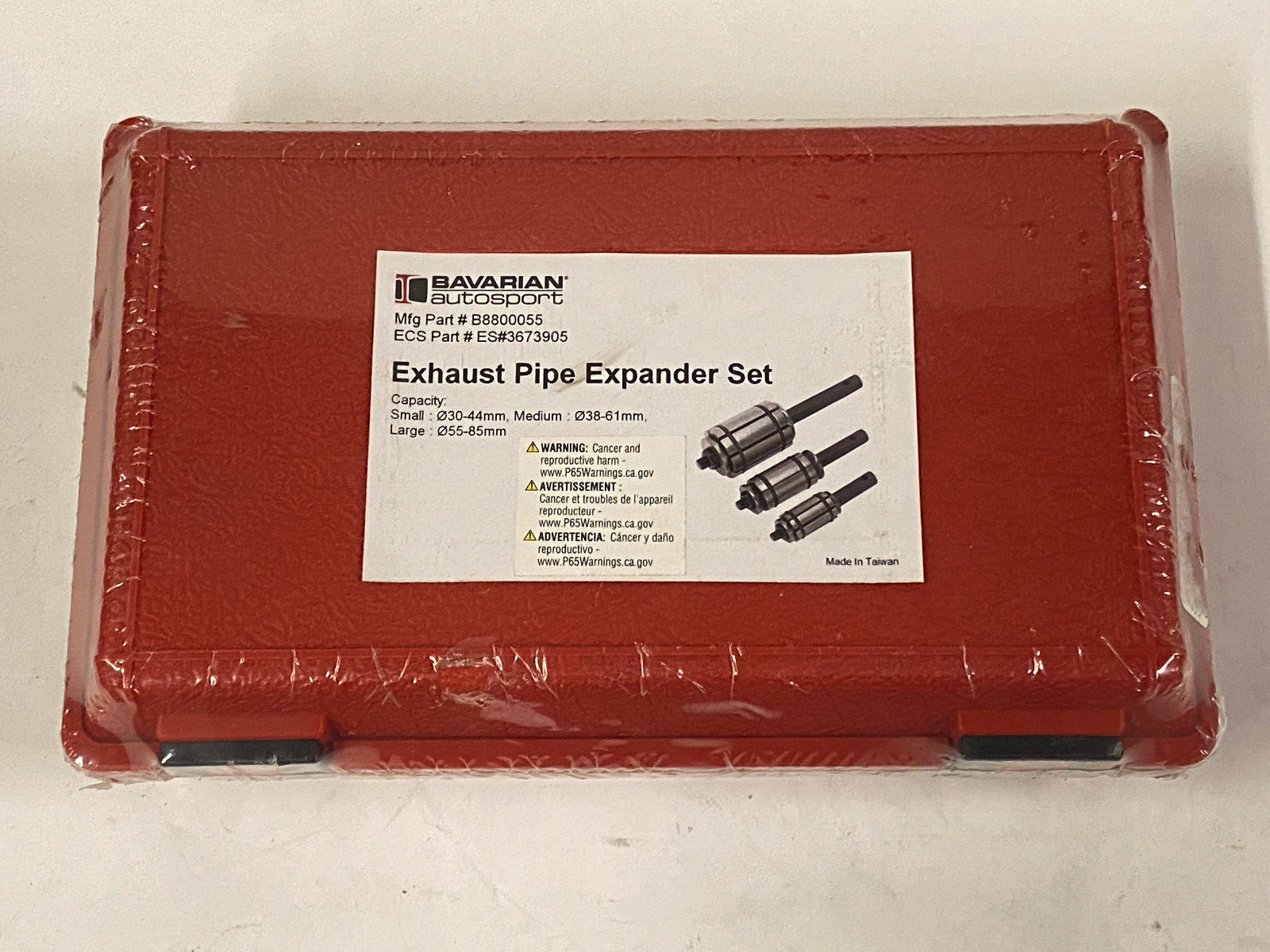 NEW Bavarian Auto B8800055 Exhaust Pipe Expander – 3-Piece Set – AO1072681