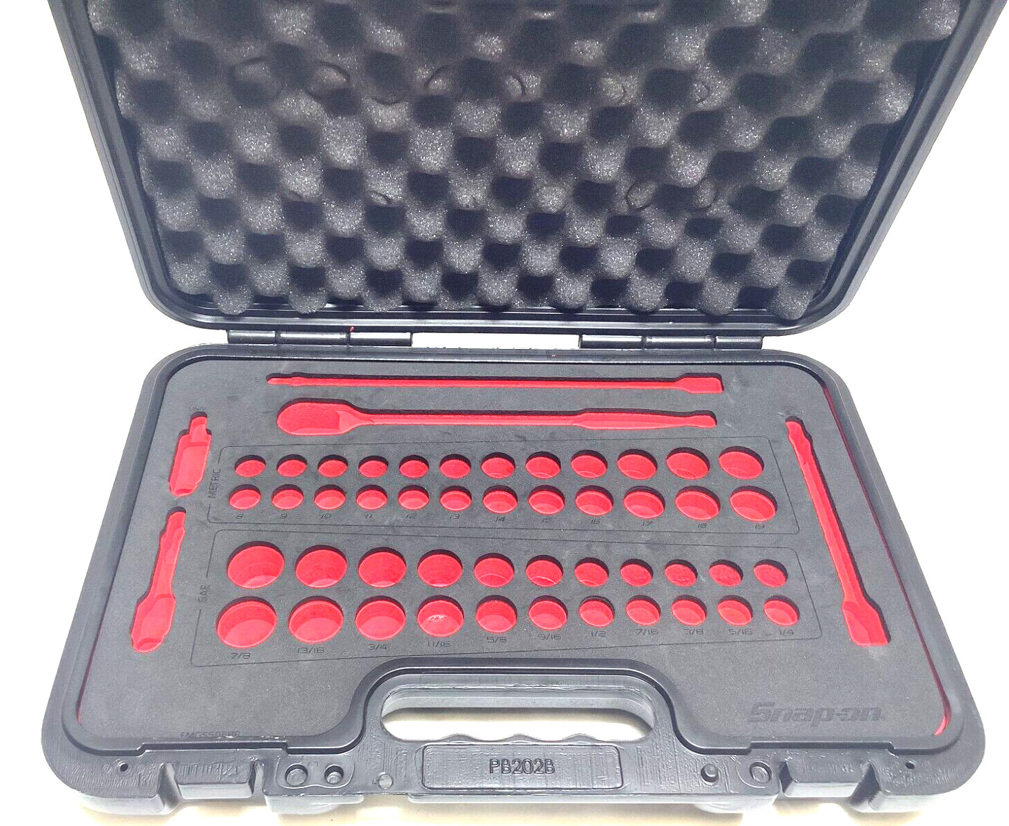 NEW Snap-on™ Hard Case with Foam Organizer for 3/8″ drive 51 piece Service Set