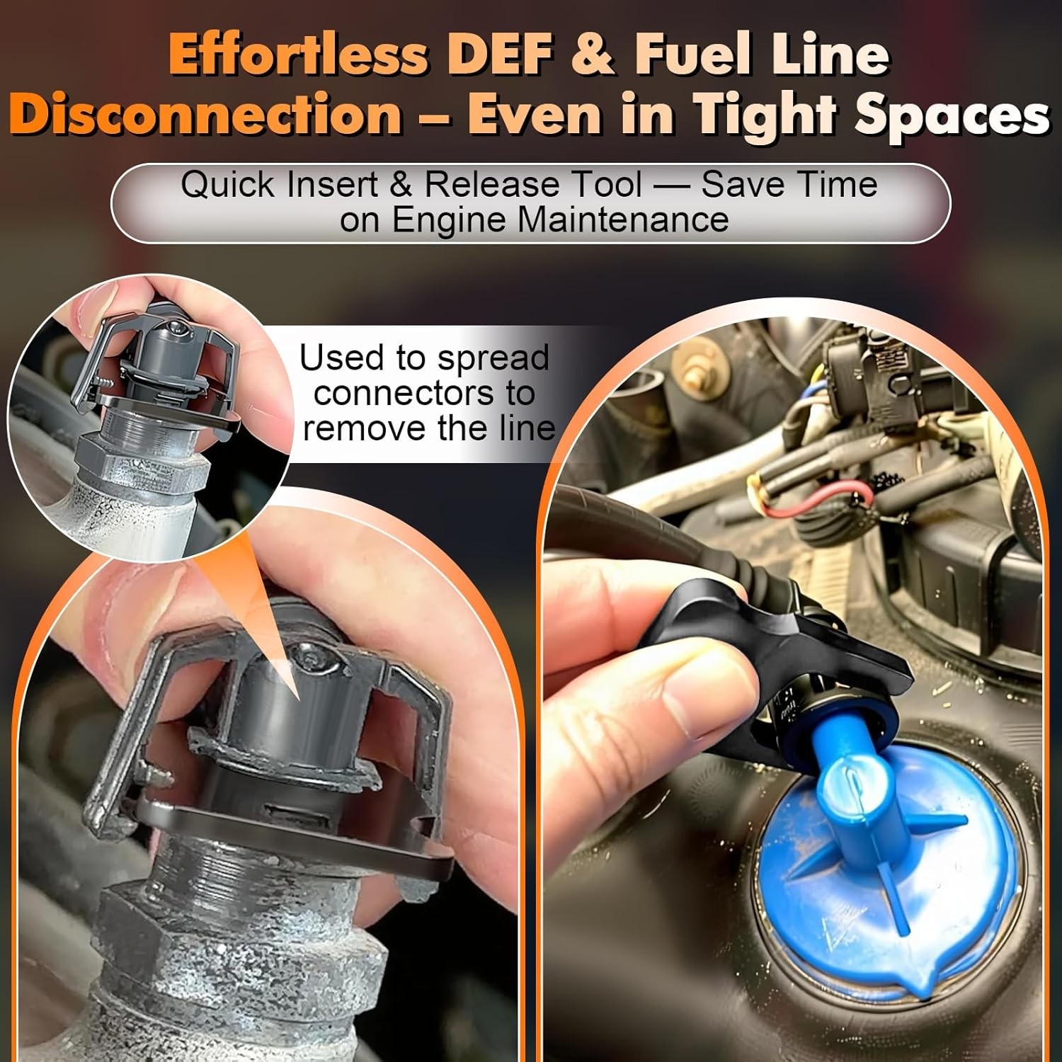 DEF Fuel Line Disconnect Tool Set, Breather Fuel Coolant Disconnect