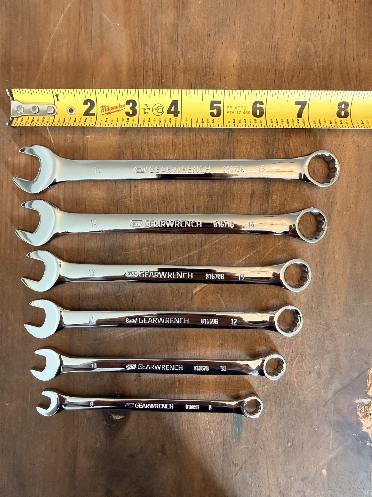 Metric GEARWRENCH Combination Wrench Polished Chrome – Pick A Size – Gear Wrench