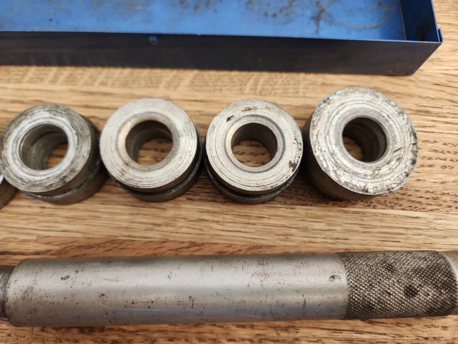 Snap On Blue-Point A-158 Heavy Duty Bushing Driver Set (1-5/16»-1-7/8») w Case