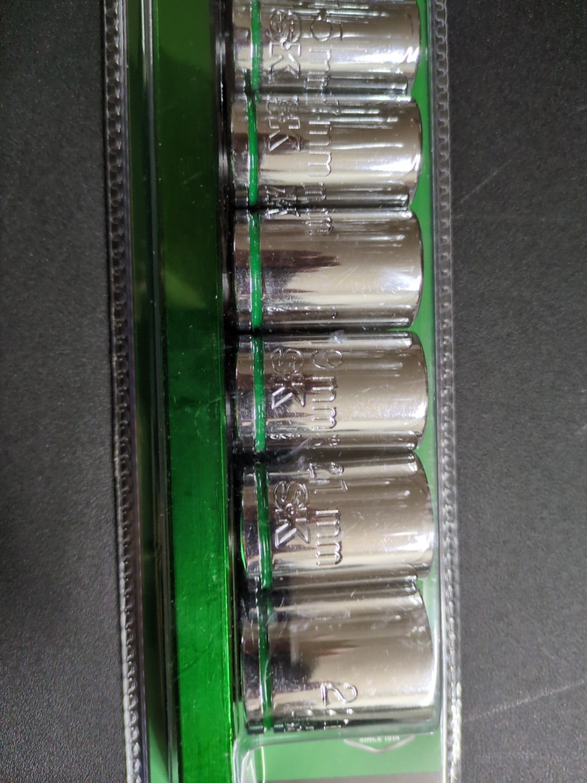 SK Professional Tools 1/2″Drive 11 Piece 6 Point Metric Socket Set w/ Rail New
