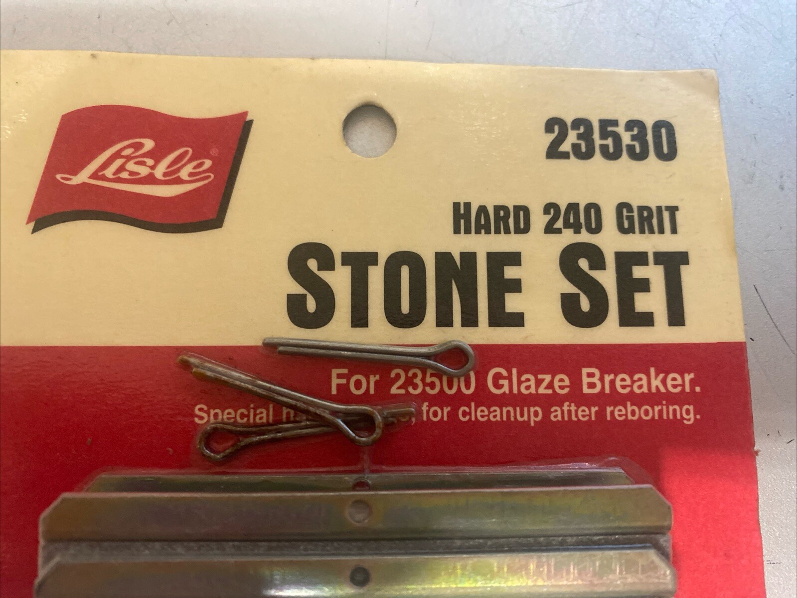 Lisle Corp., Part #23530,Hard 240 Grit Stone Set,Stone-Type Glaze Breaker #23500