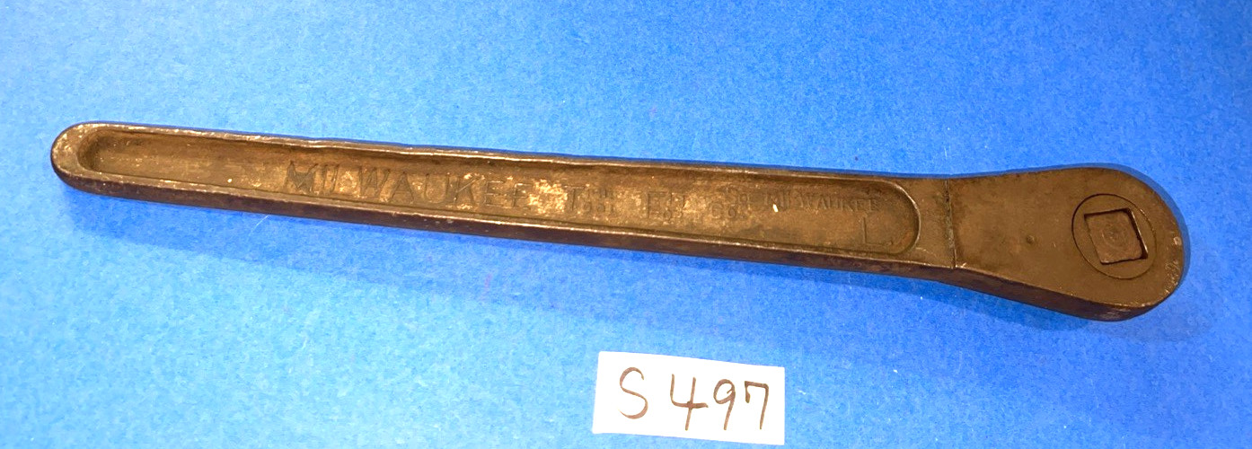 MILWAUKEE TOOLS VINTAGE 3/4 DRIVE TRUE FIT RATCHET WITH REMOVABLE NUB