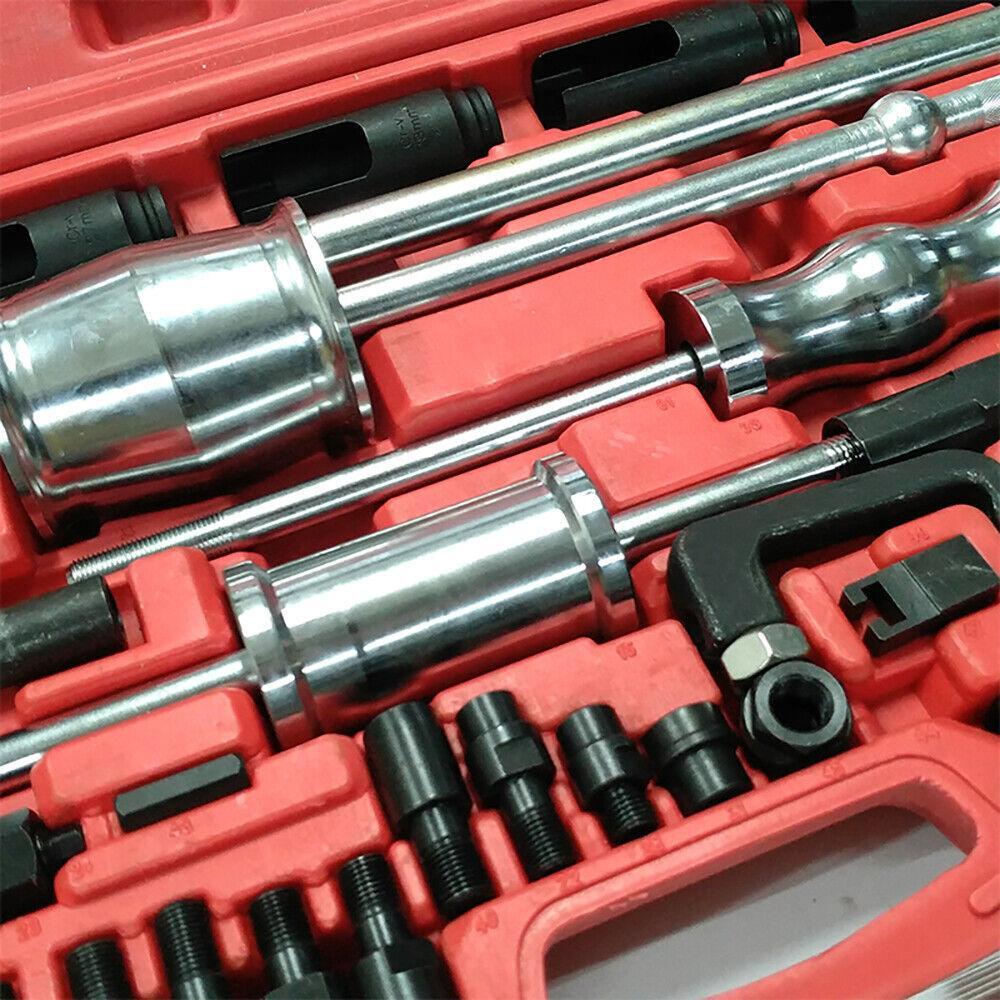 40pcs Universal Diesel Injector Extractor Remover Slide Hammer Puller Rail