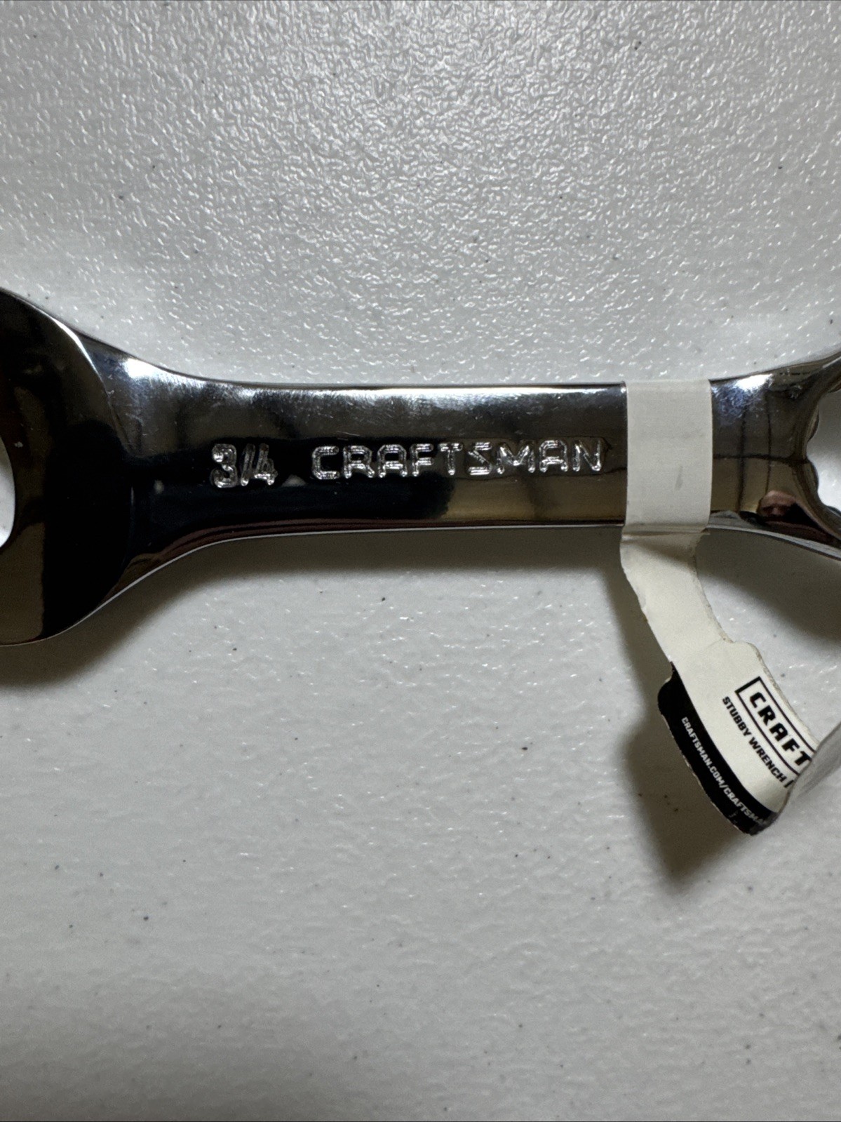 Craftsman Professional Standard SAE Polish Stubby Wrench, USA 3/4″ – p/n 44109
