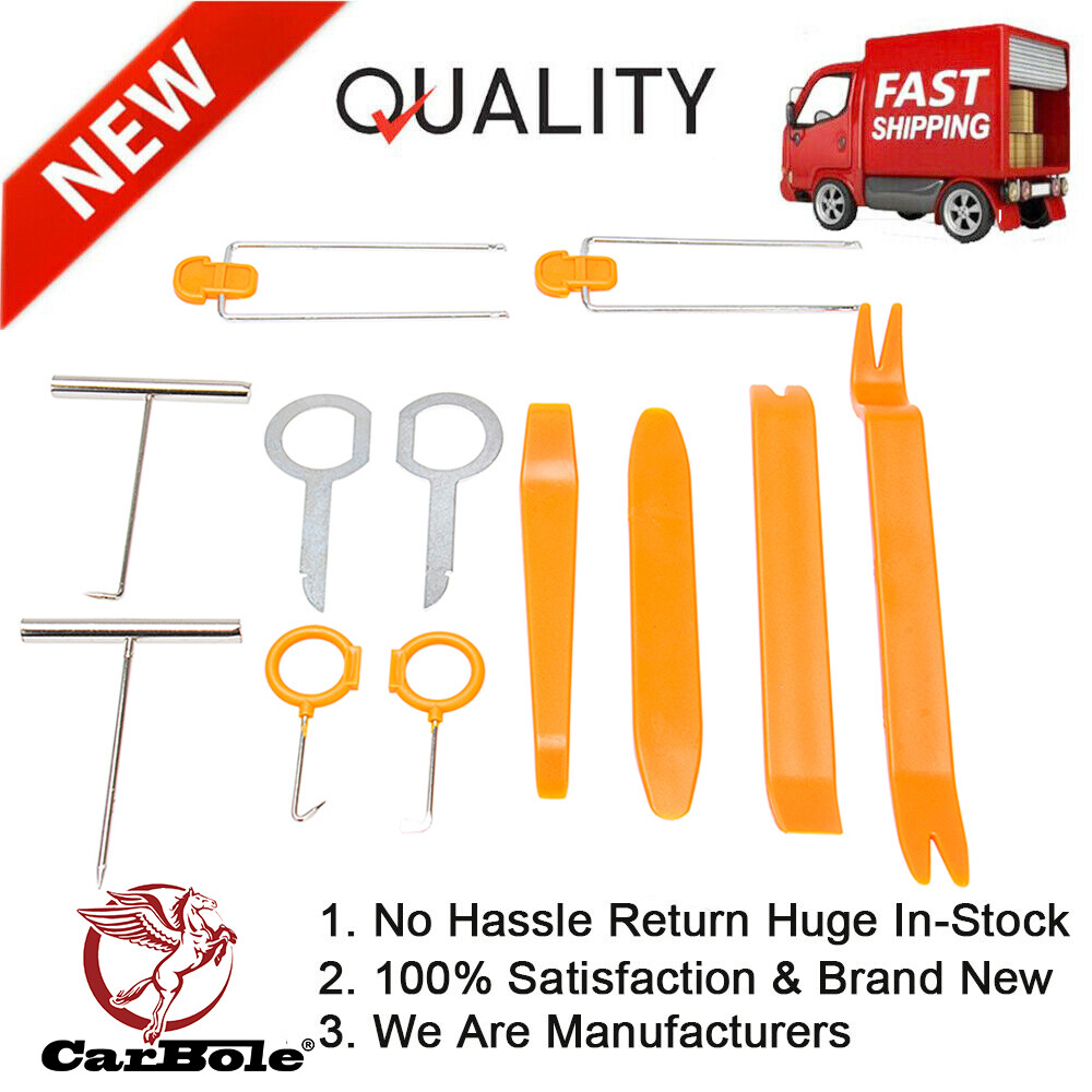 12pcs Car Auto Removal Open Car Body Dash Door Trim Panel Clip Tools Kits