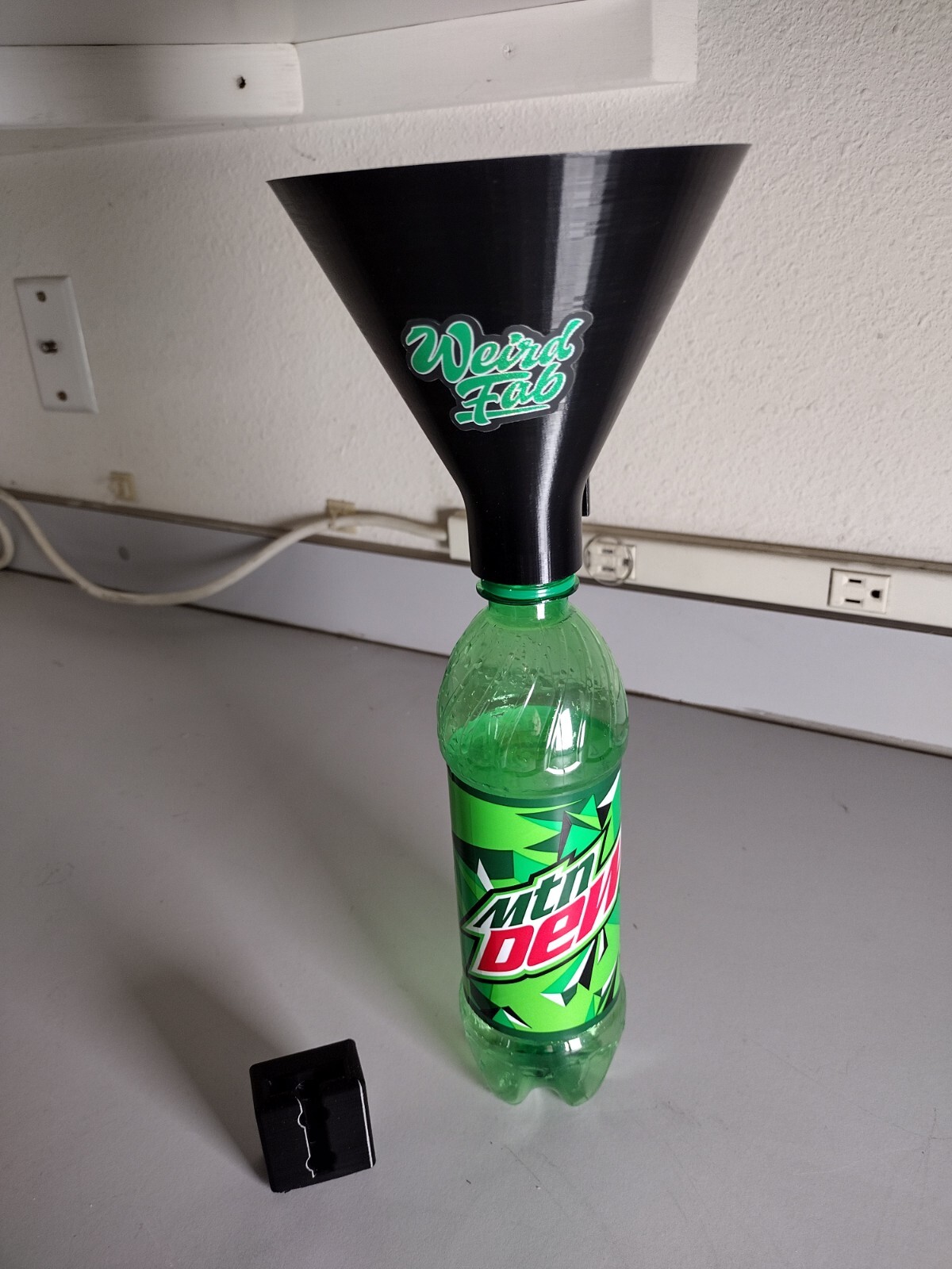 Weird Fab Funnel Holder, Oil Filter Drain/Drip Rack, Detachable Wall Mount, USA