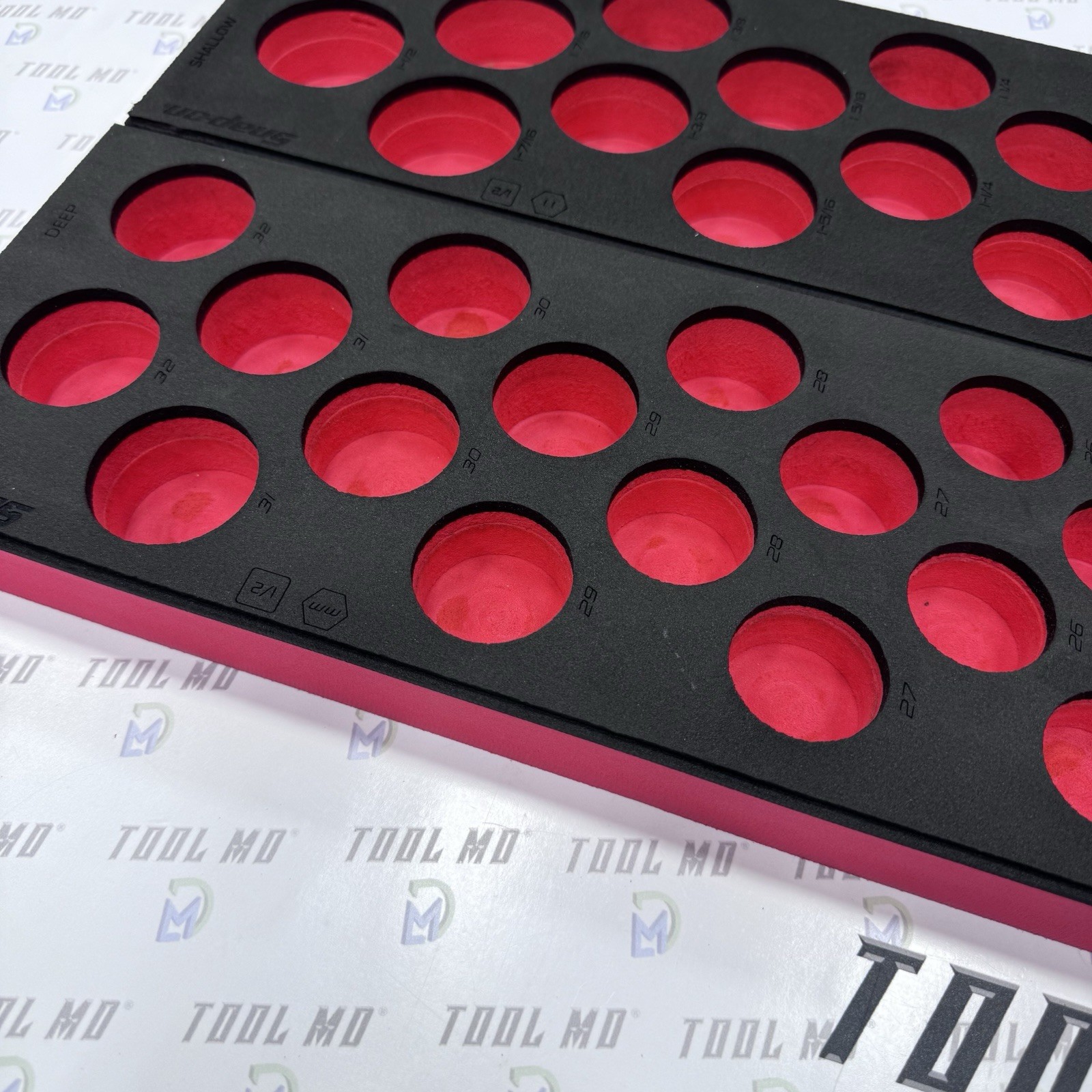 Snap-on Tools RED FOAM ORGANIZER for 84pc 1/2″ Drive SAE/Metric Socket Set