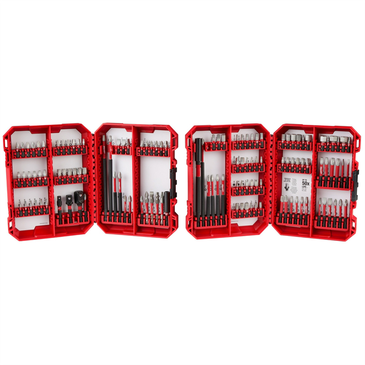 Milwaukee Tool SHOCKWAVE Impact Duty Driver Bit Auto Set &hyphen; 124PC